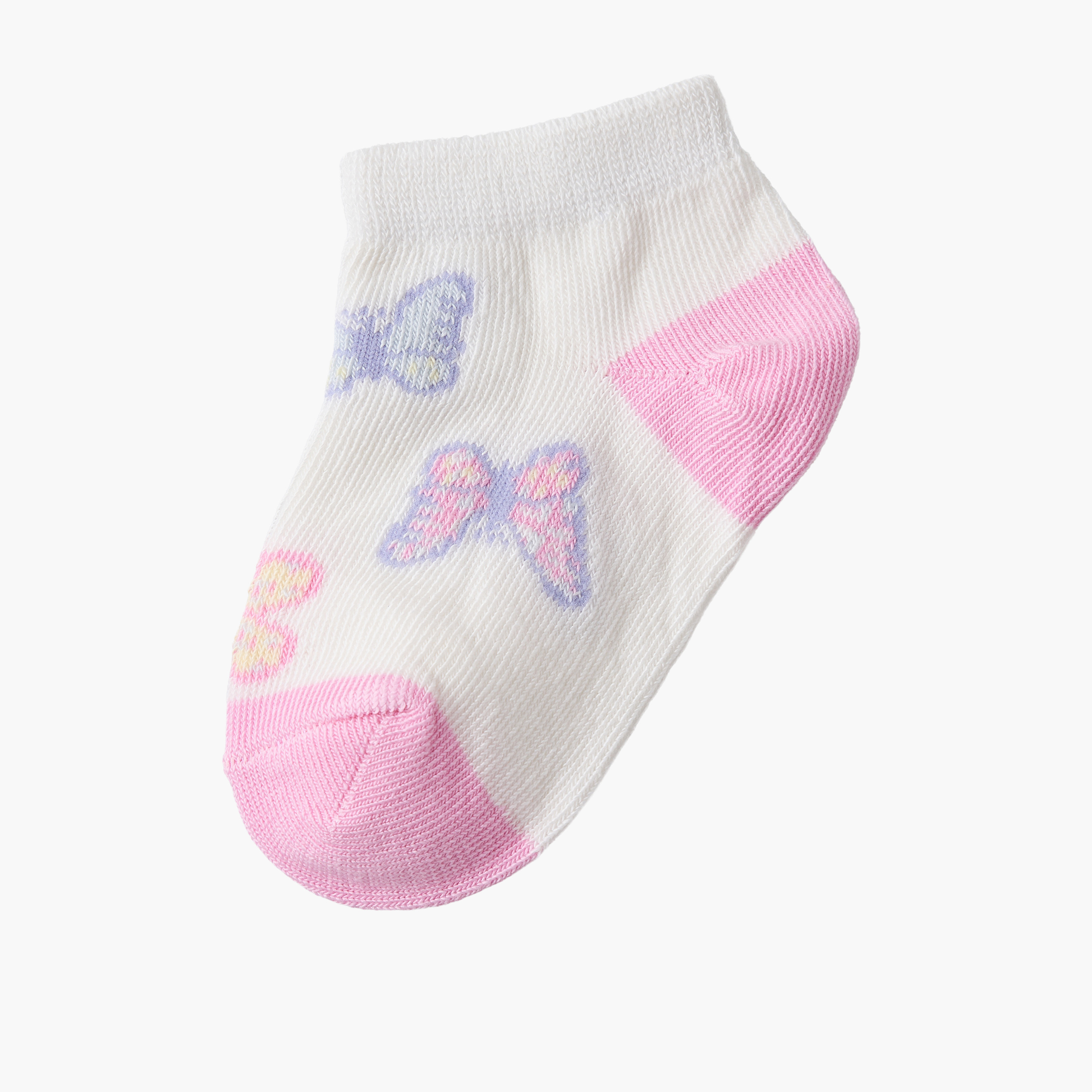 عبوة جوارب رضع 10 أزواج بطبعات فراشة للبنات من جونيورز-baby-girls-accessories-socks-image-5
