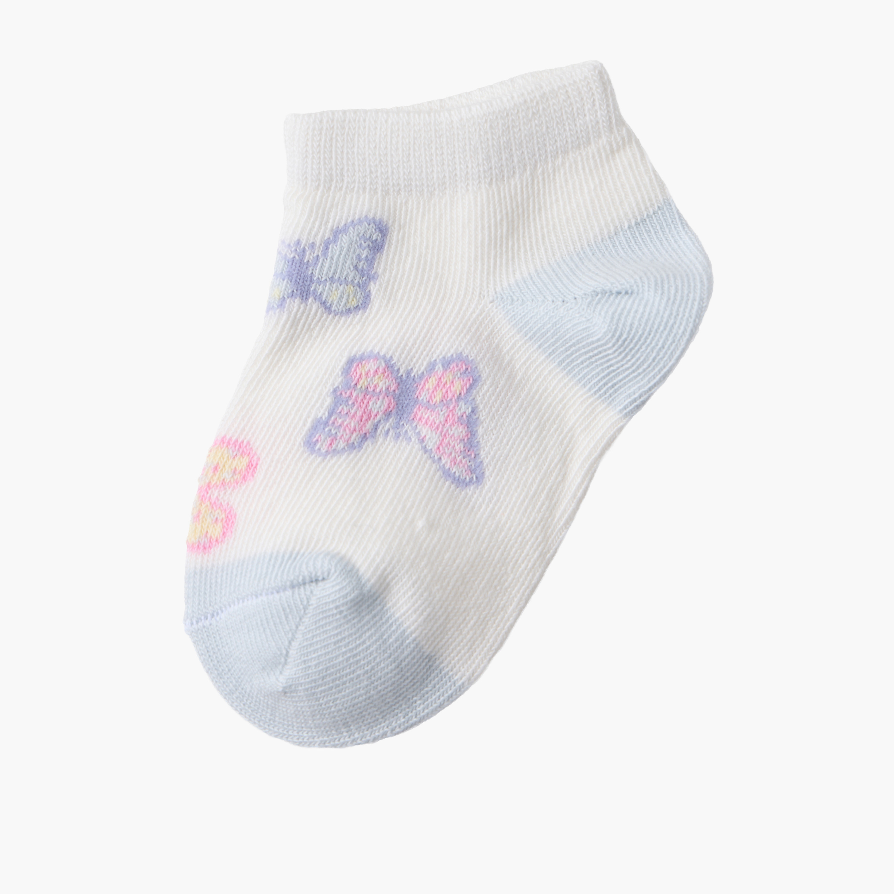 عبوة جوارب رضع 10 أزواج بطبعات فراشة للبنات من جونيورز-baby-girls-accessories-socks-image-6