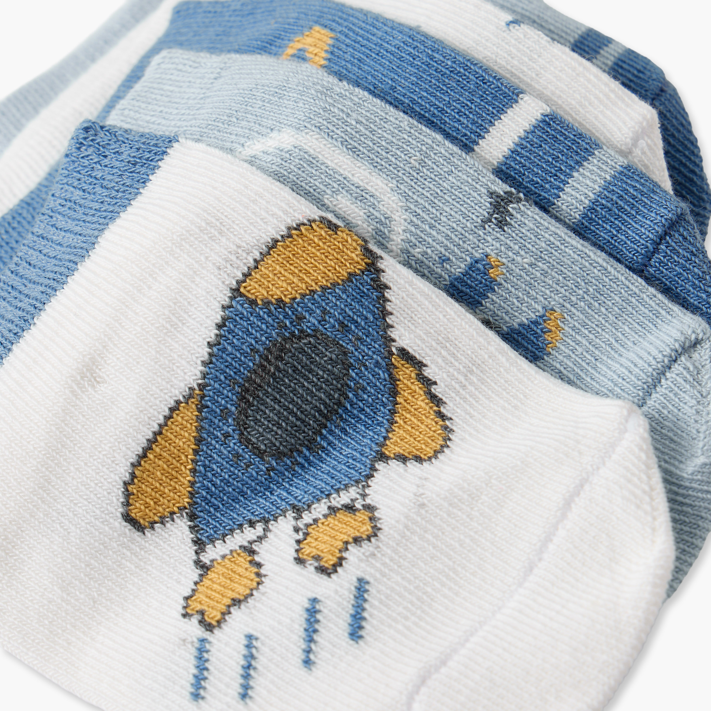 طقم جوارب بطبعات فضاء 5 أزواج للبنات من جونيورز-baby-girls-accessories-socks-image-8