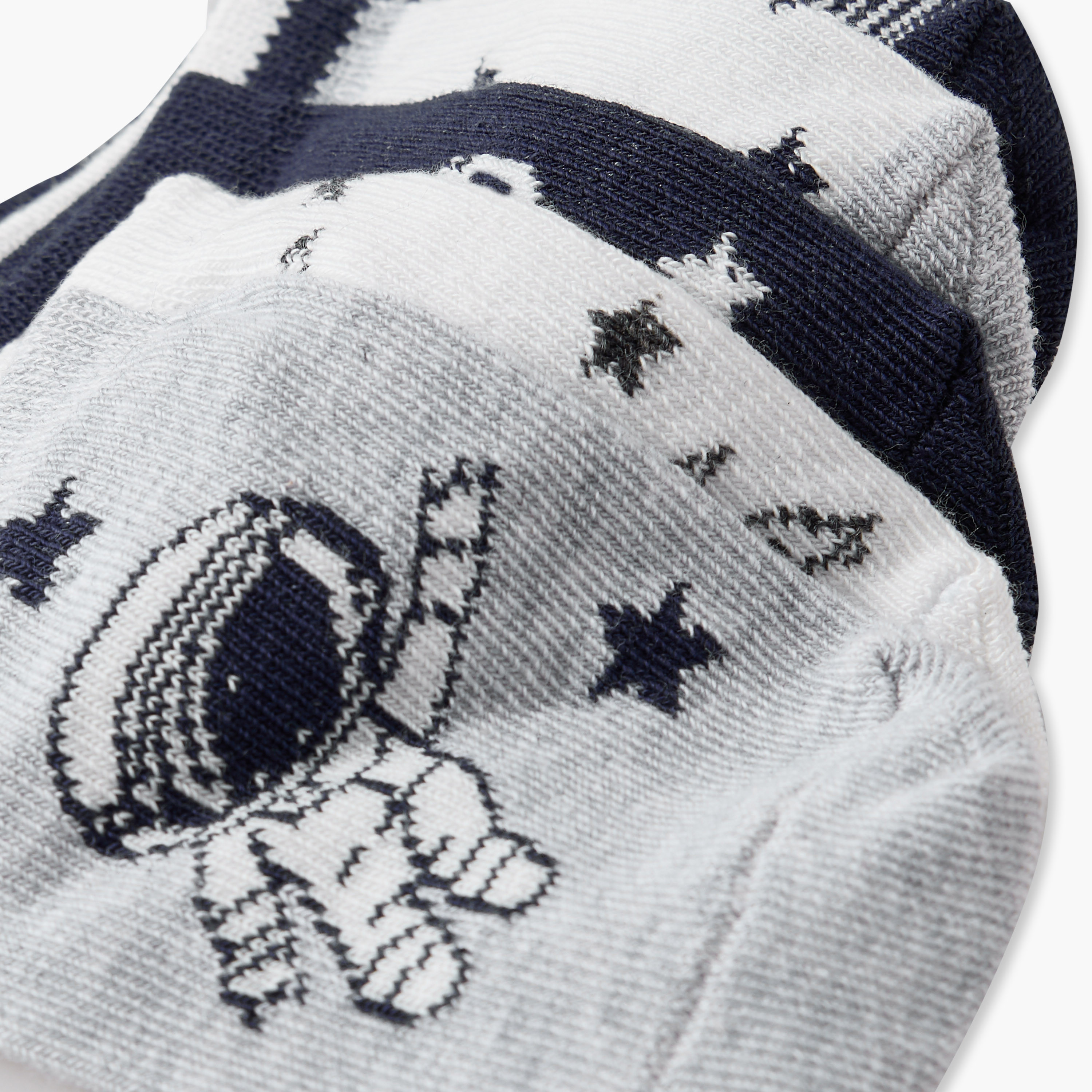 طقم جوارب رضع 5 أزواج بطبعات فضاء للأولاد من جونيورز-baby-boys-accessories-socks-image-8