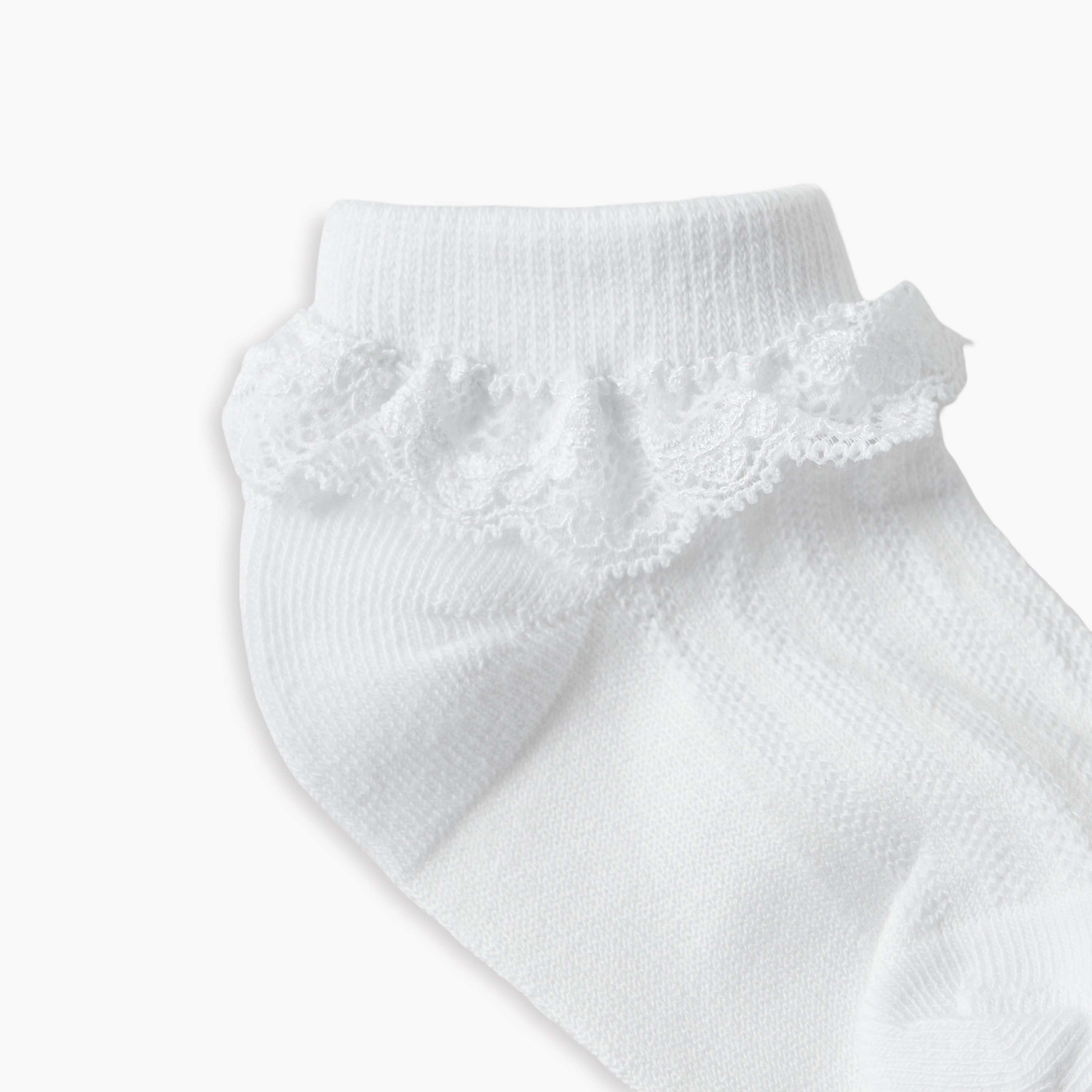 طقم جوارب رضع بكشكش دانتيل 7 أزواج للبنات من جونيورز-baby-girls-accessories-socks-image-12