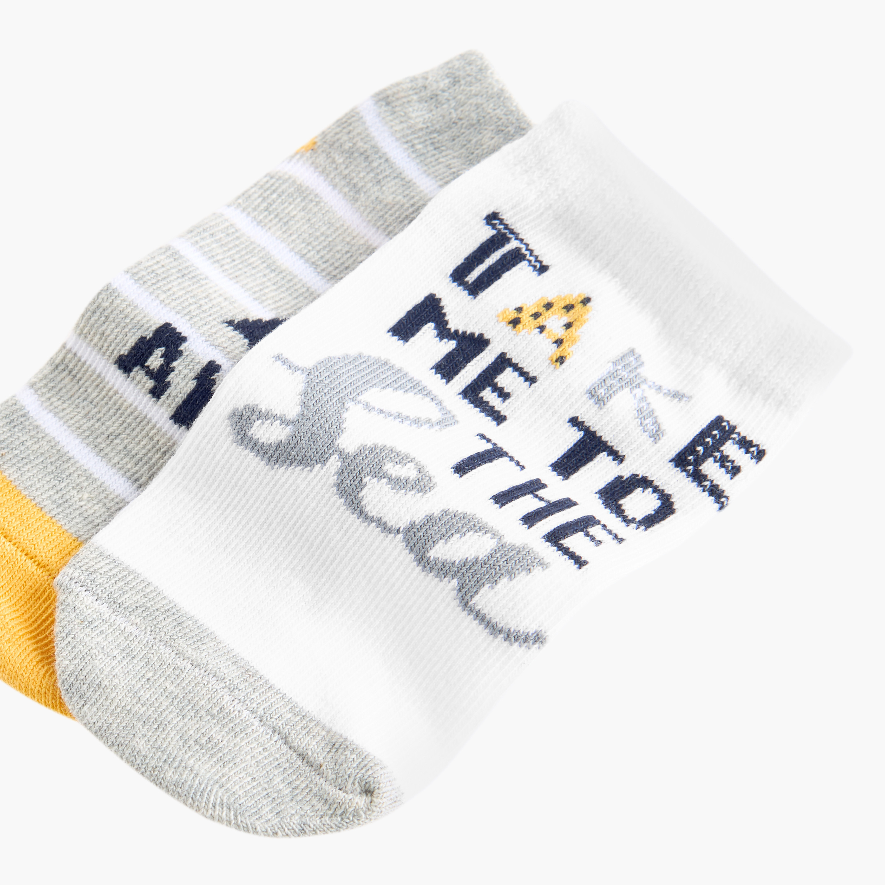 Juniors Printed Ankle Length Socks - Set of 2-baby-boys-accessories-socks-image-4