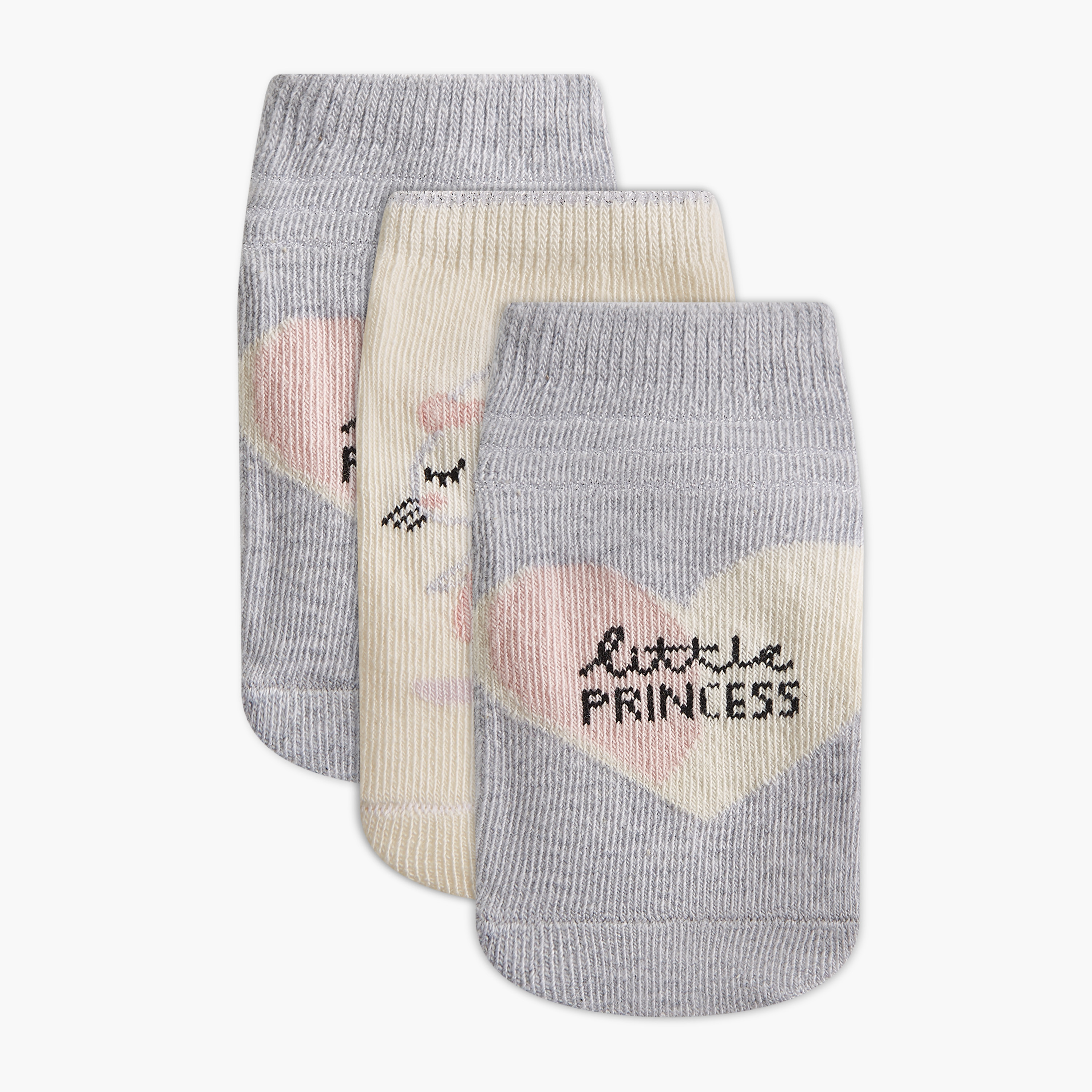 Juniors Printed Ankle Length Socks - Set of 3-baby-girls-accessories-socks-image-1