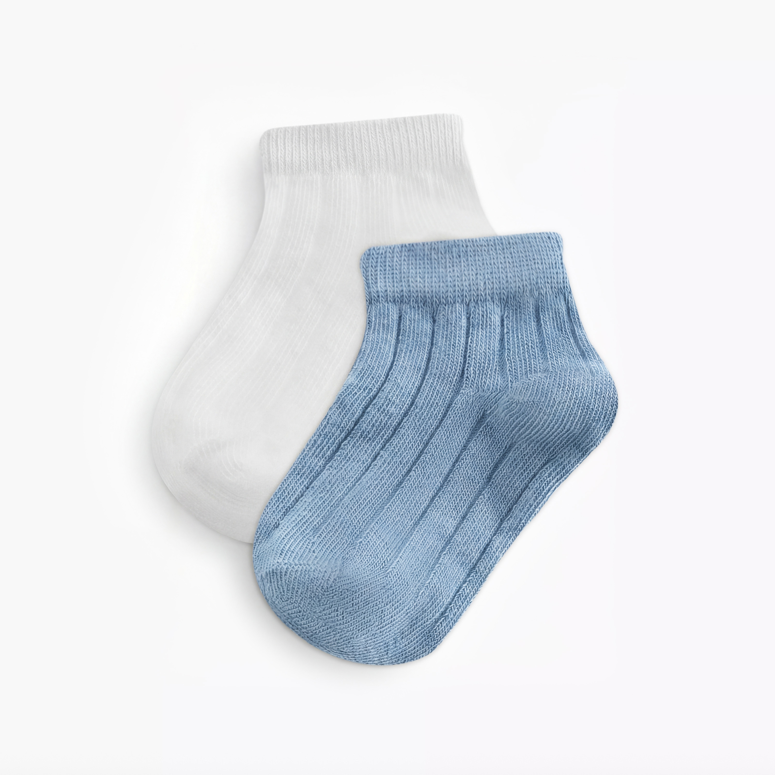 Juniors Ribbed Ankle Length Socks - Set of 2-baby-boys-accessories-socks-image-1