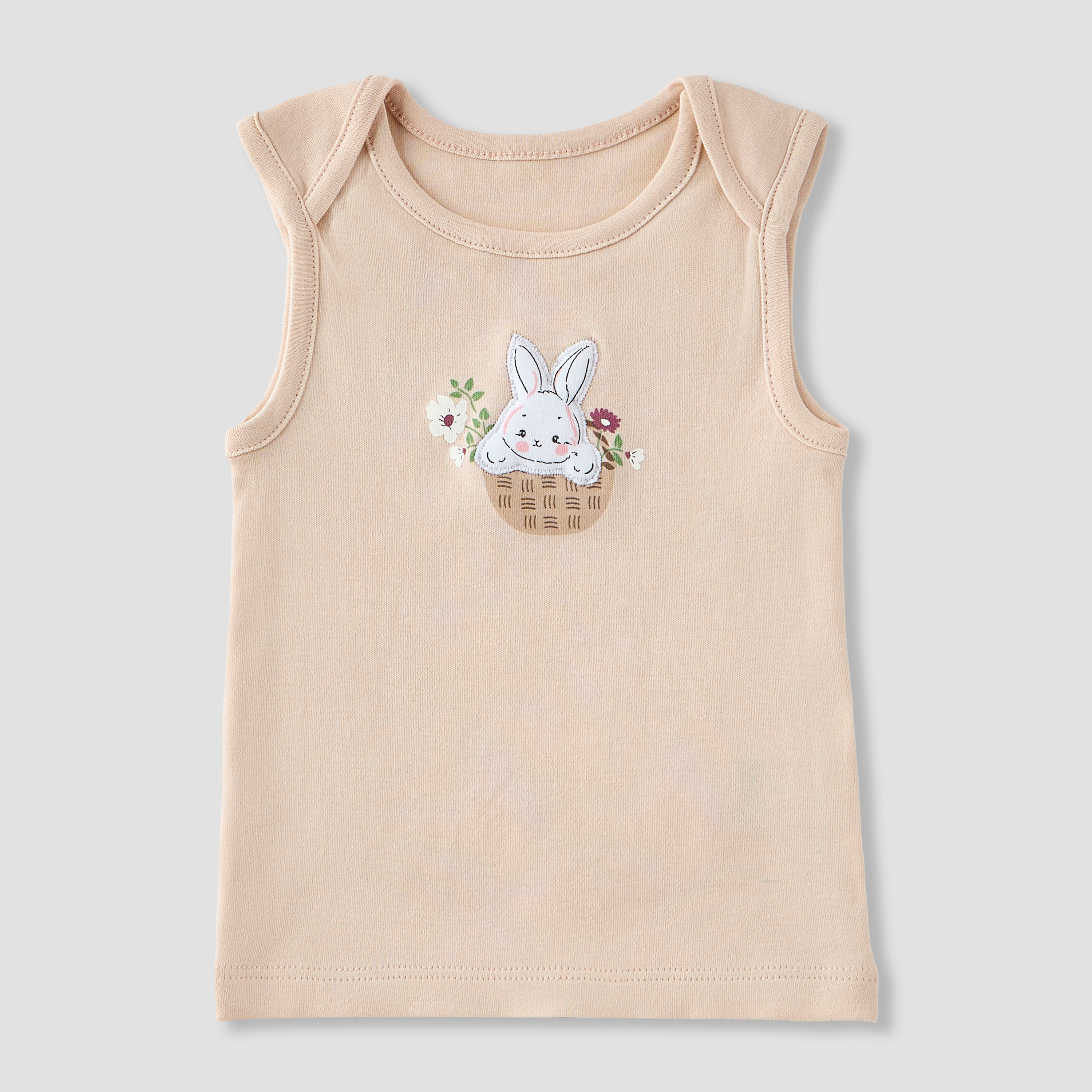 Juniors 9-Piece Girls Gift Set - Cotton - Sleeveless T-shirt, Pyjamas, Bib, Booties - Printed-baby-girls-clothing-setsandcoords-image-4