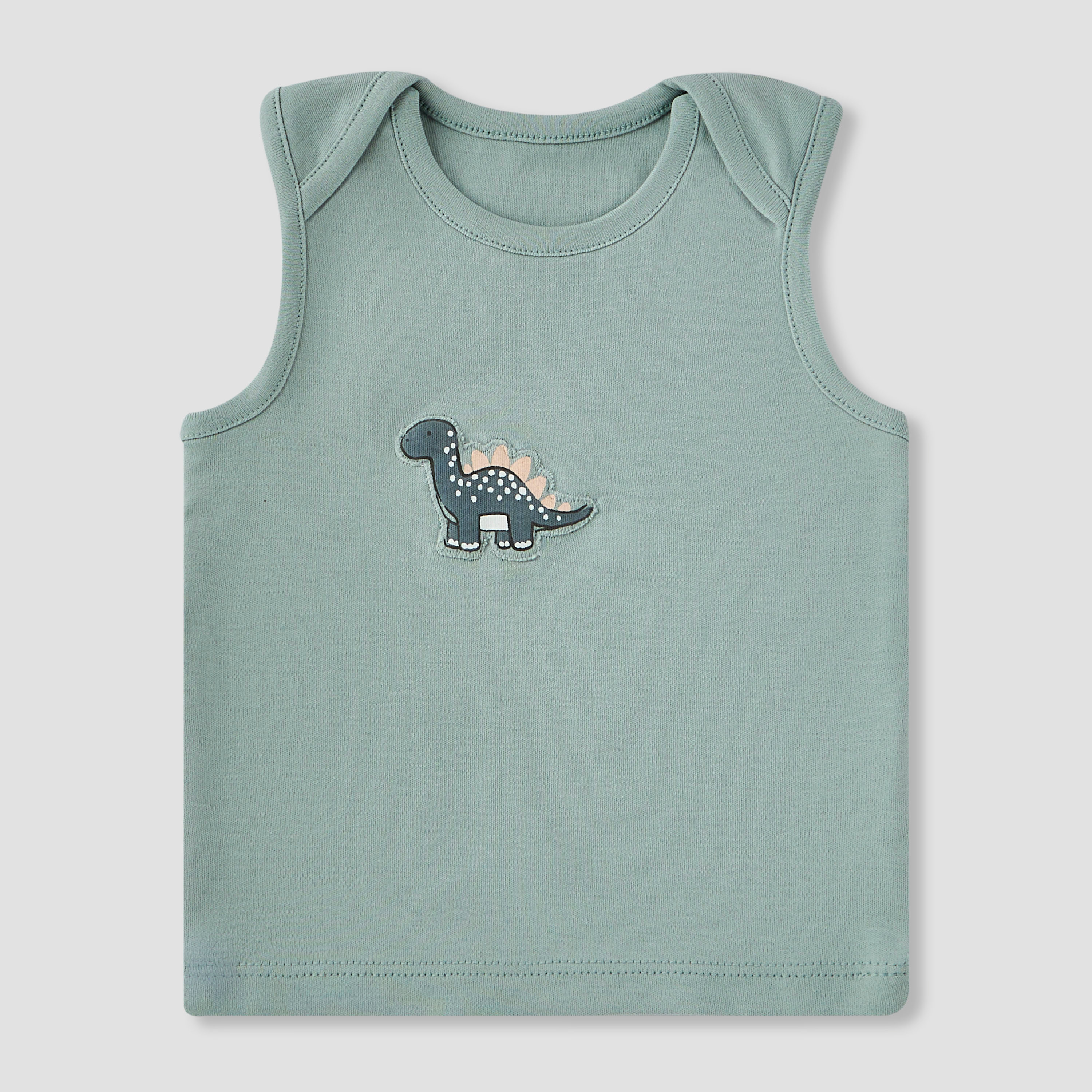 Juniors 9-Piece Boys Gift Set - Cotton - Sleeveless T-shirt, Pyjamas, Bib, Booties - Printed-baby-boys-clothing-setsandcoords-image-3