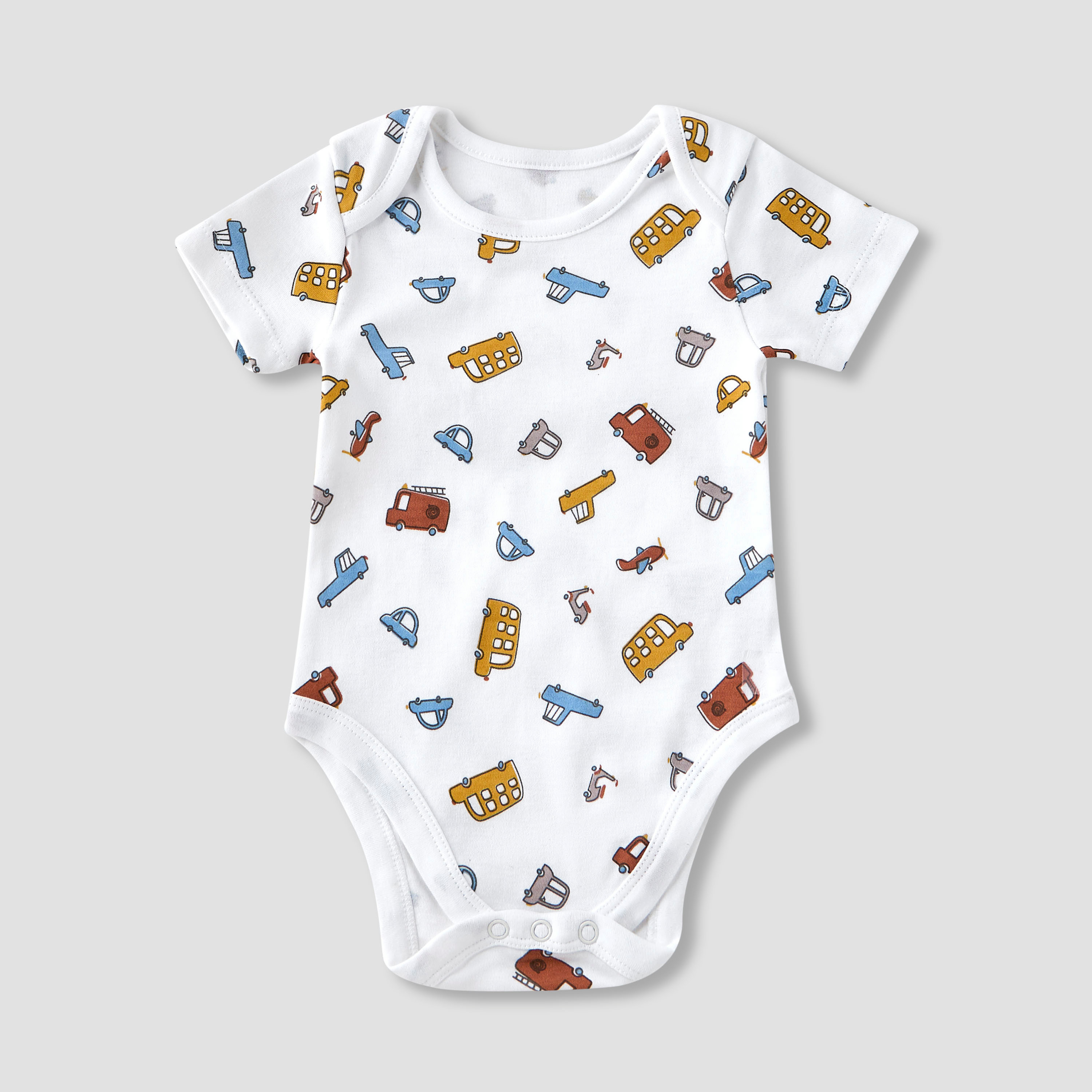 Juniors 9-Piece Boys Gift Set - Cotton - Sleeveless T-shirt, Pyjamas, Bib, Booties - Printed-baby-boys-clothing-setsandcoords-image-5