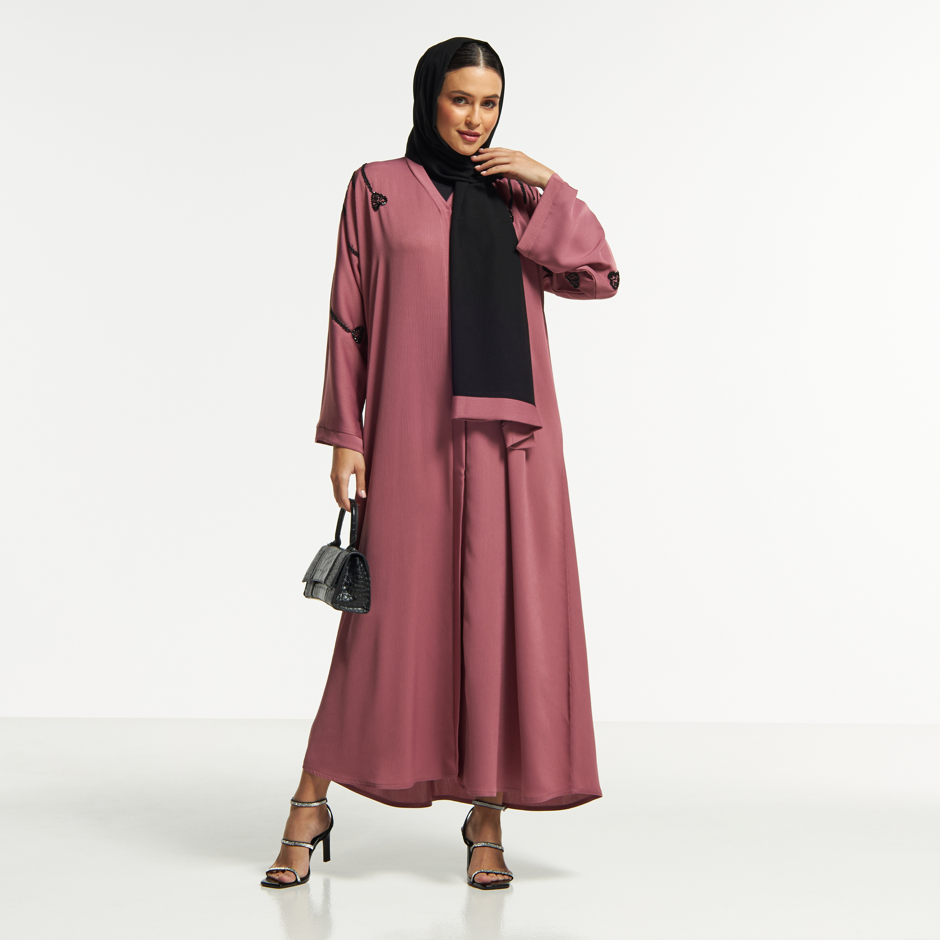 LS Bead Embellished Abaya with Button Closure-women-arabicclothing-abayas-image-4
