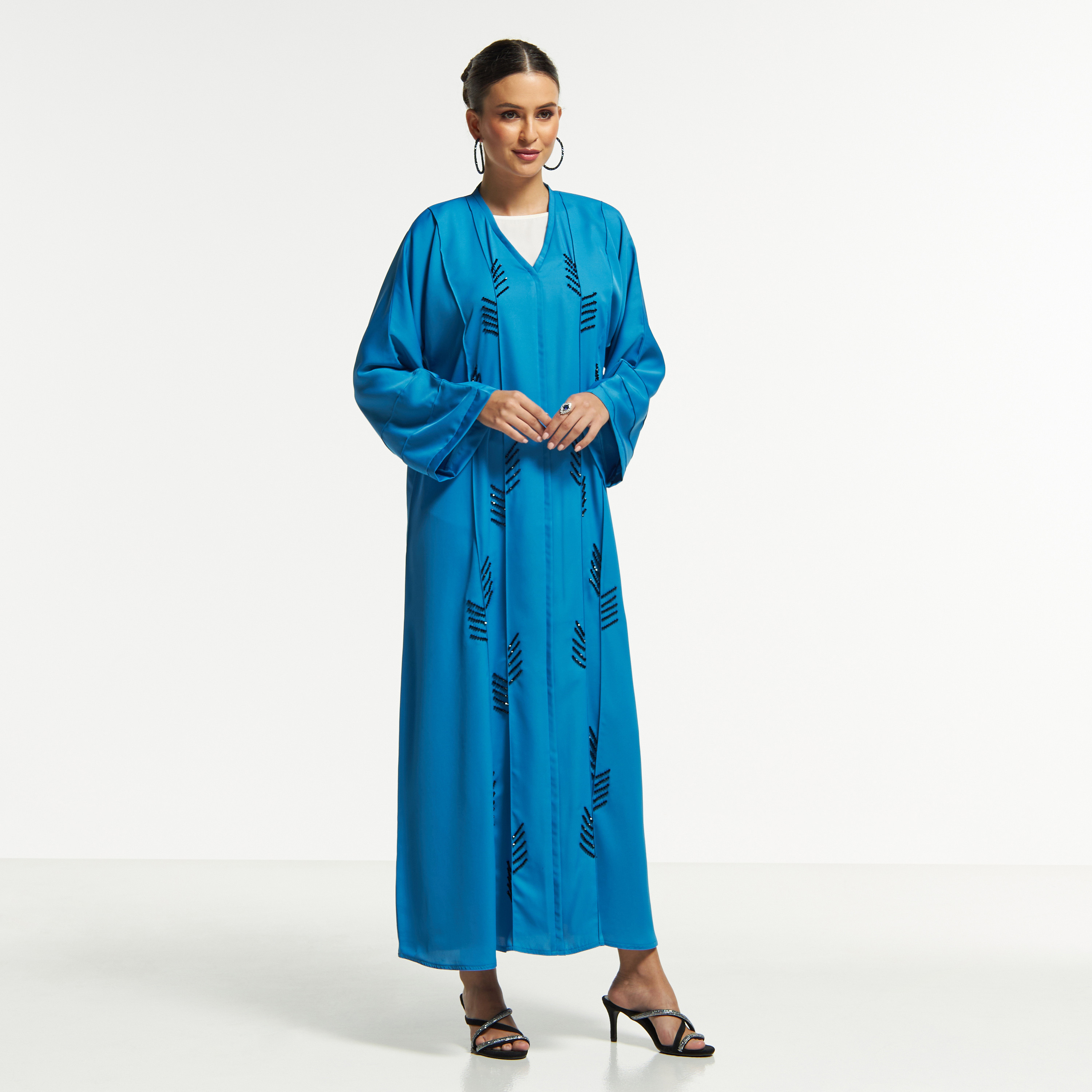 LS Bead Embellished Abaya with Button Closure-women-arabicclothing-abayas-image-1