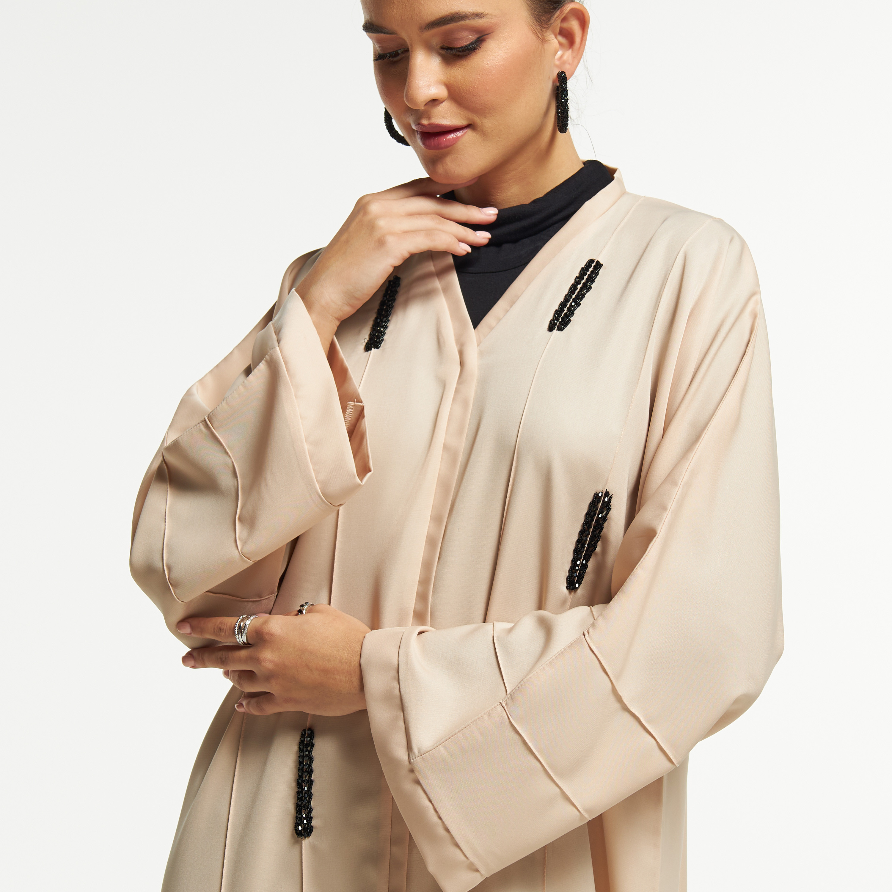 LS Bead Embellished Abaya with Button Closure-women-arabicclothing-abayas-image-6