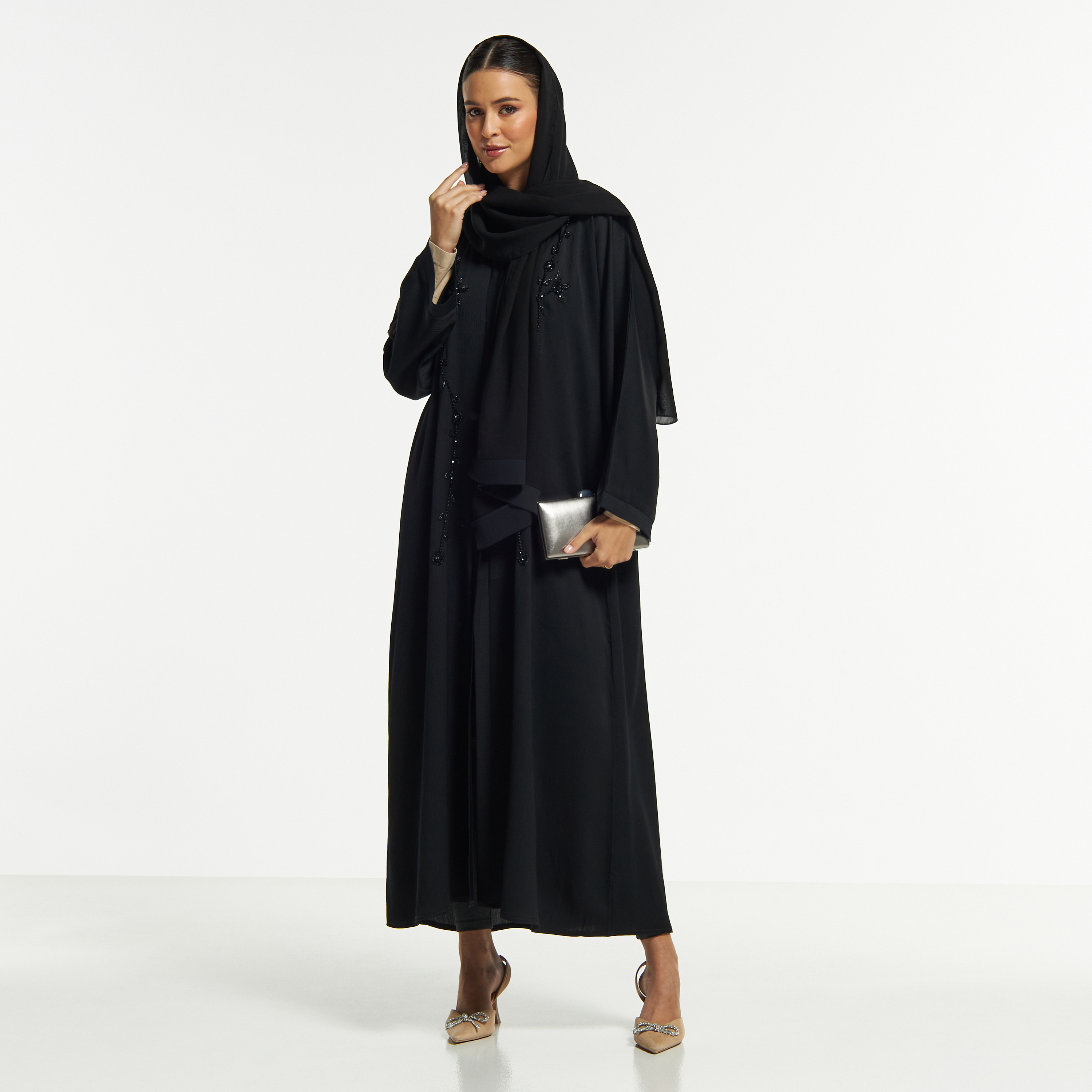 LS Bead Embellished Abaya with Button Closure-women-arabicclothing-abayas-image-4
