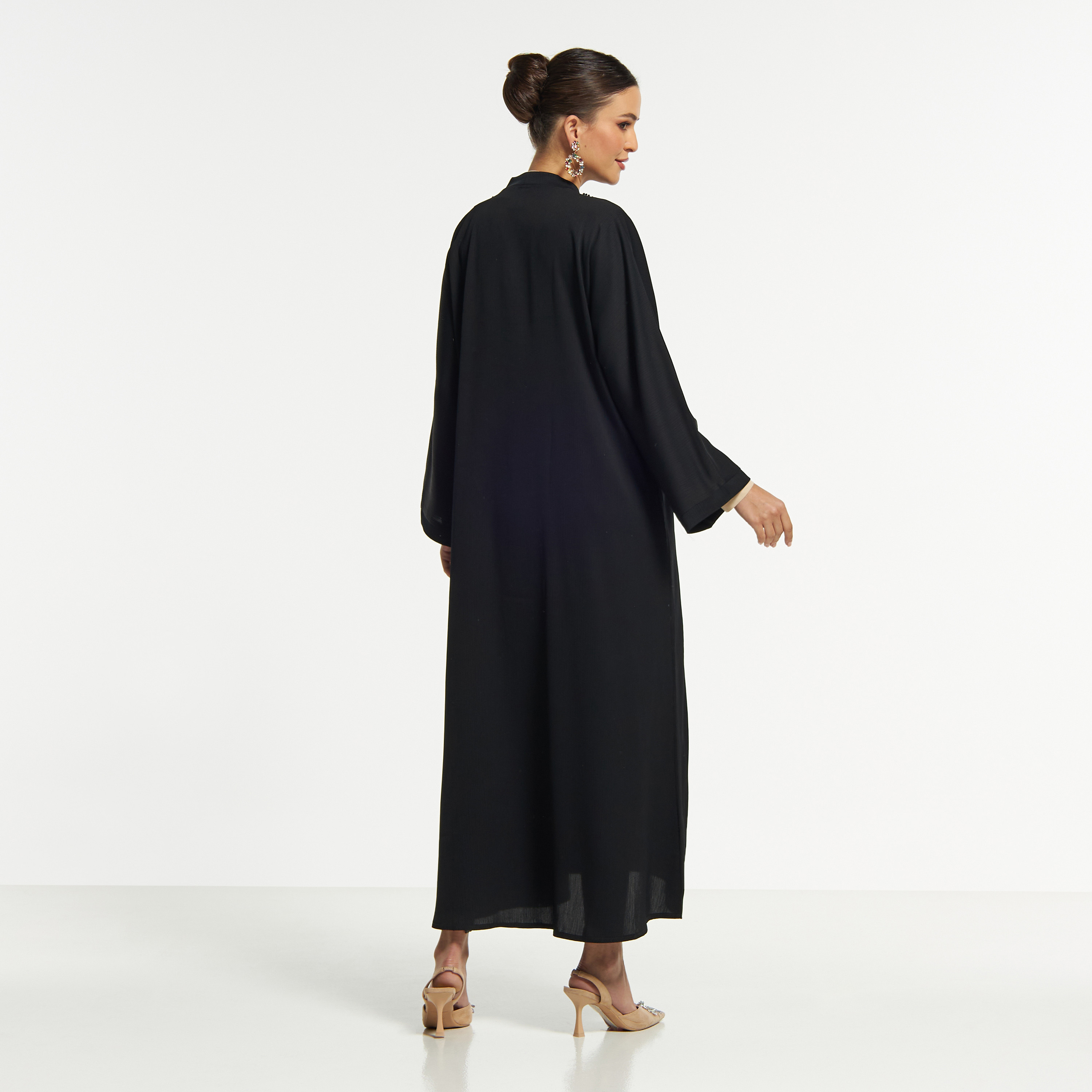 LS Bead Embellished Abaya with Button Closure-women-arabicclothing-abayas-image-5