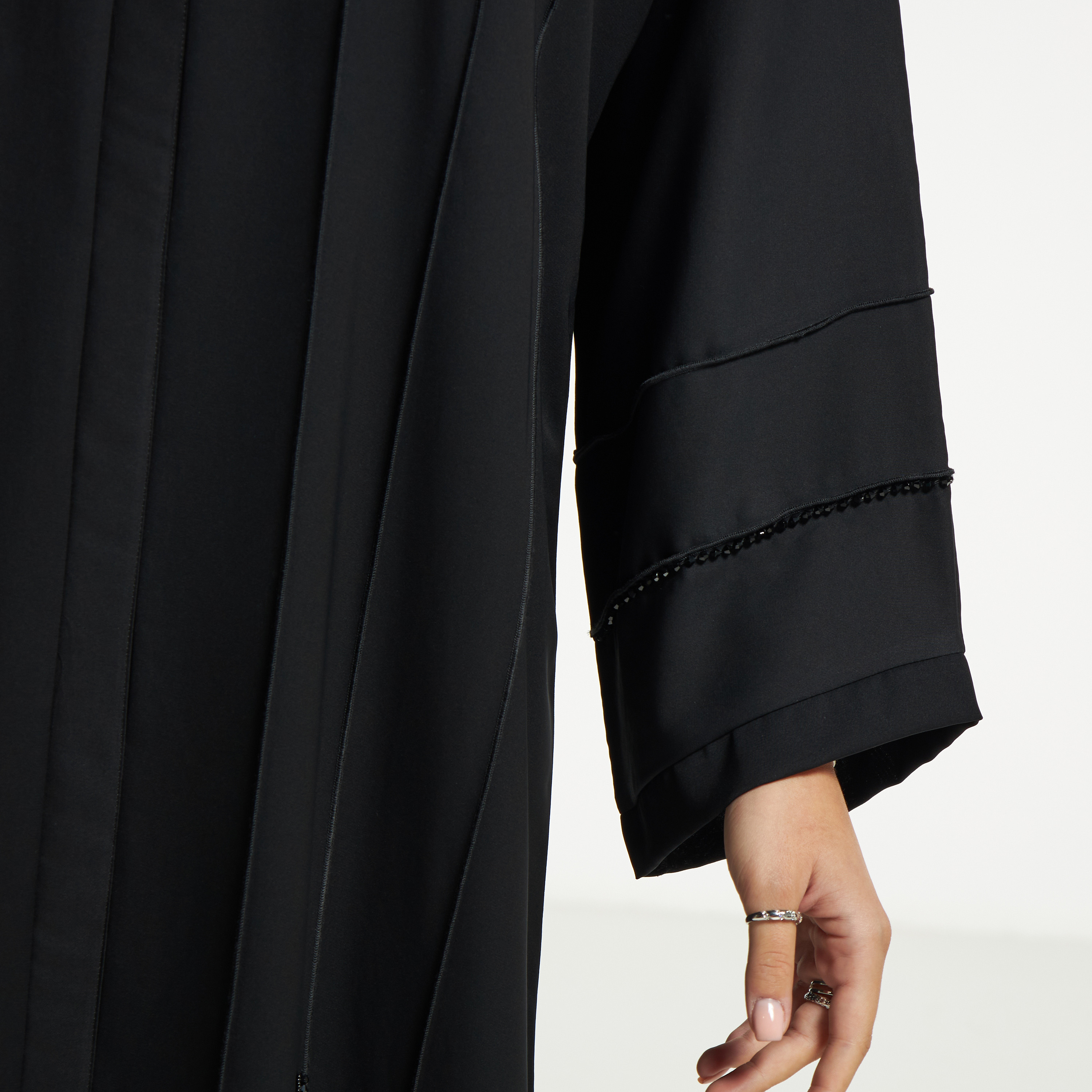 LS Bead Embellished Pleated Abaya with V-neck-women-arabicclothing-abayas-image-6