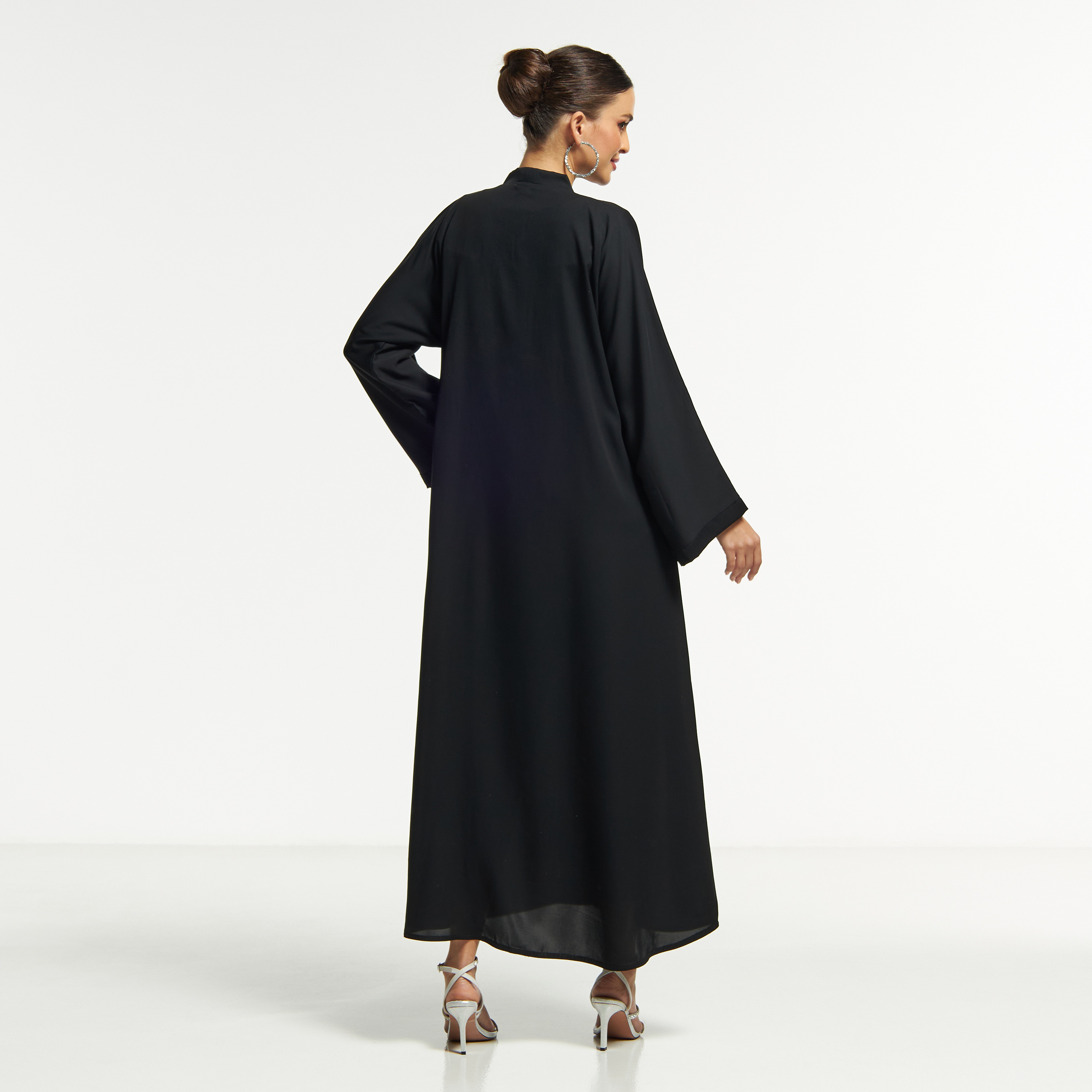 LS Floral Bead Embellished Abaya with V-neck-women-arabicclothing-abayas-image-5