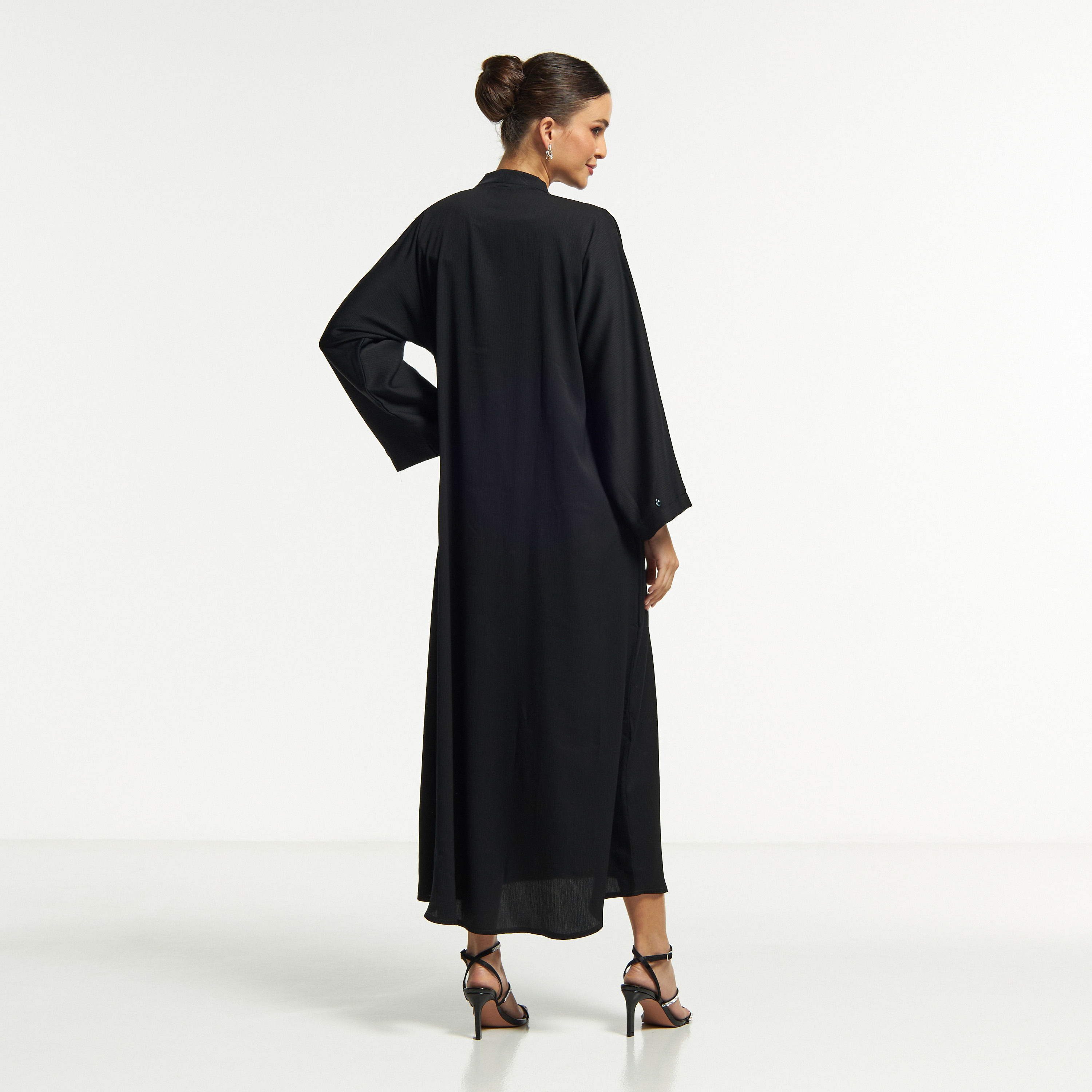 LS Floral Bead Embellished Abaya with V-neck-women-arabicclothing-abayas-image-6