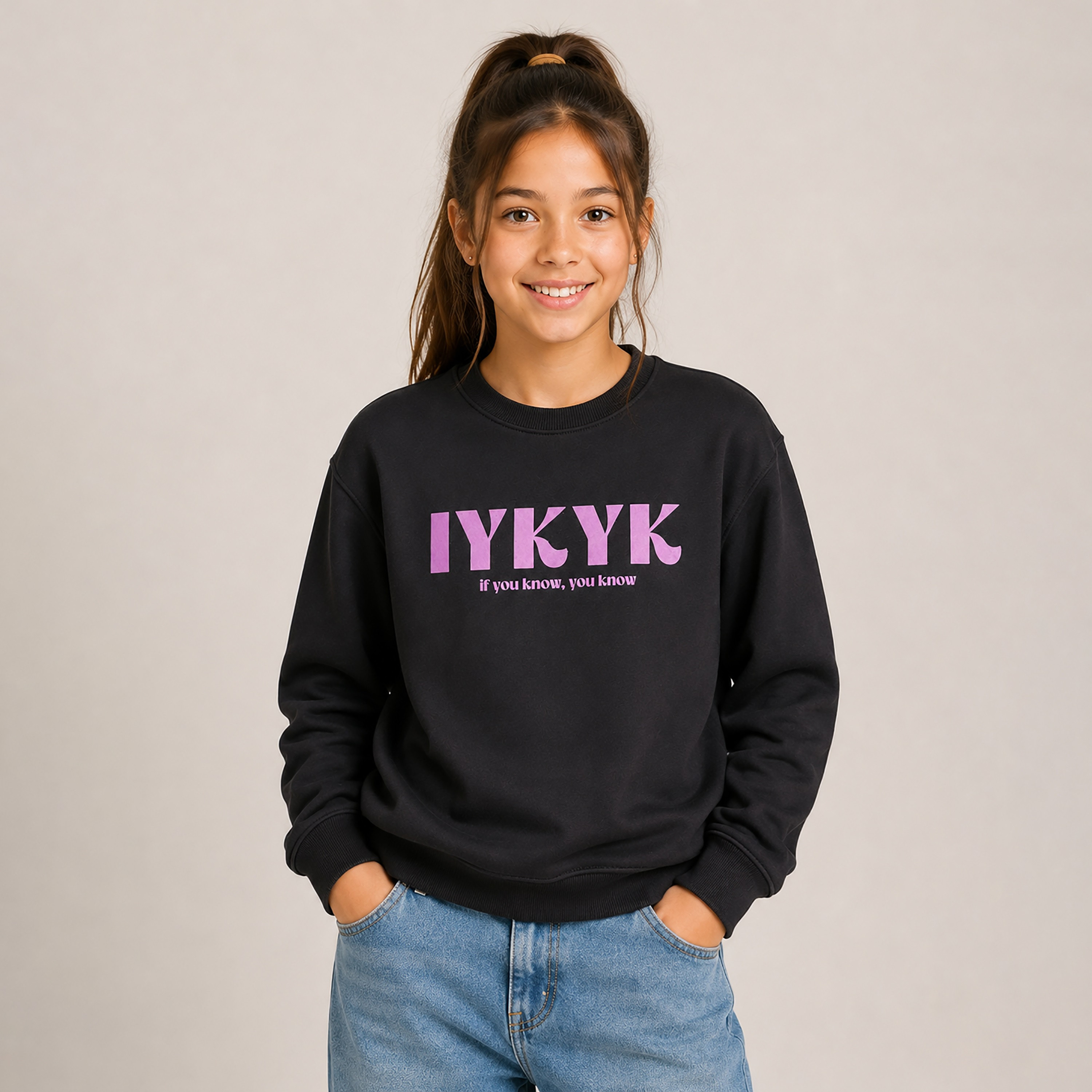 Victor and Jane Embroidered Long Sleeves Crew Neck Sweatshirt-girls-clothing-sweatshirts-image-1
