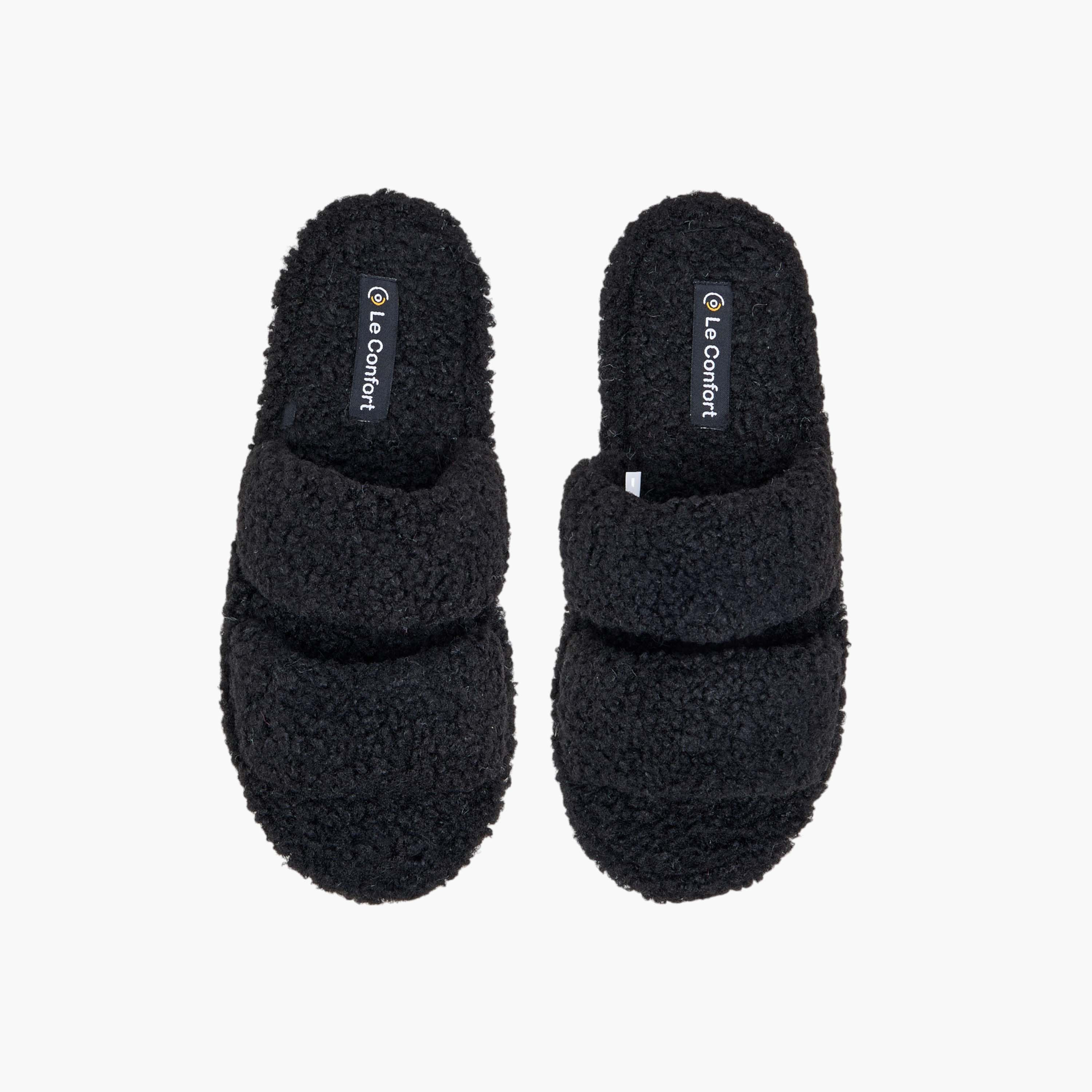 Le Confort Faux Fur Bedroom Slippers-women-shoes-bedroomslippers-image-1