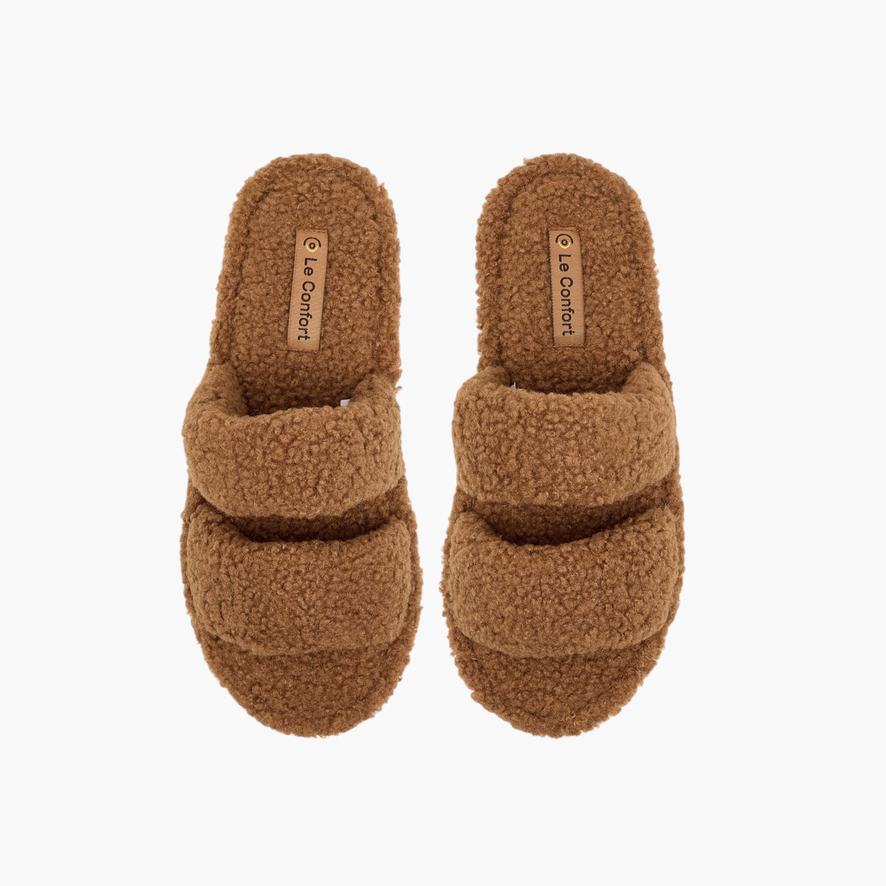 Le Confort Faux Fur Bedroom Slippers-women-shoes-bedroomslippers-image-1