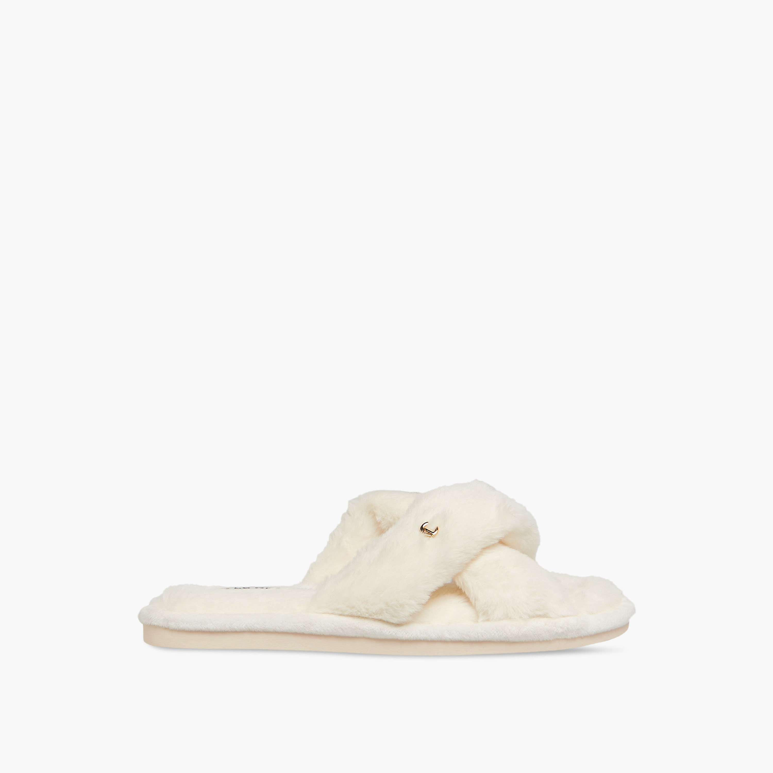 شبشب غرفة نوم بارز الملمس بحزام متقاطع من لو كونفورت-women-shoes-bedroomslippers-image-2