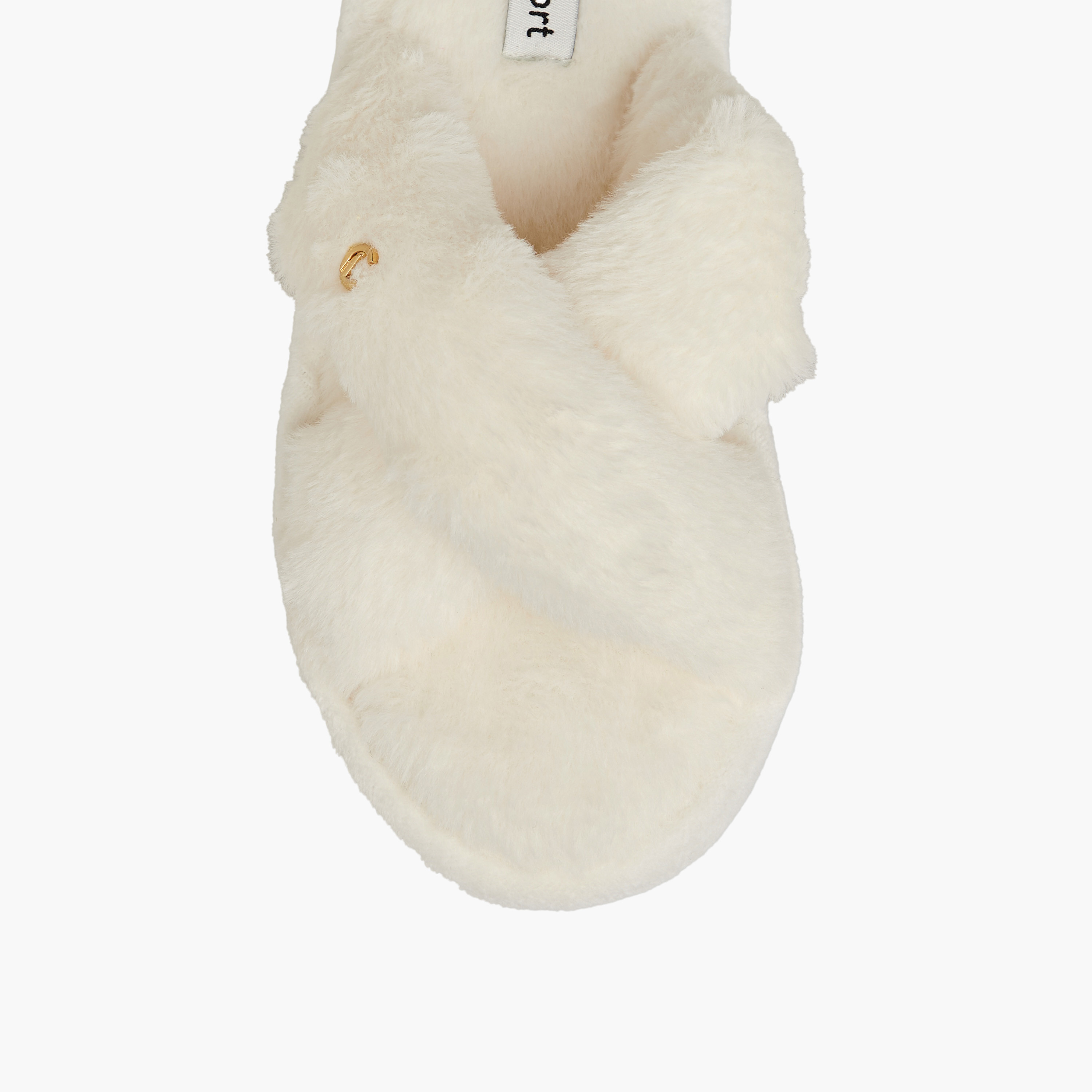 شبشب غرفة نوم بارز الملمس بحزام متقاطع من لو كونفورت-women-shoes-bedroomslippers-image-3