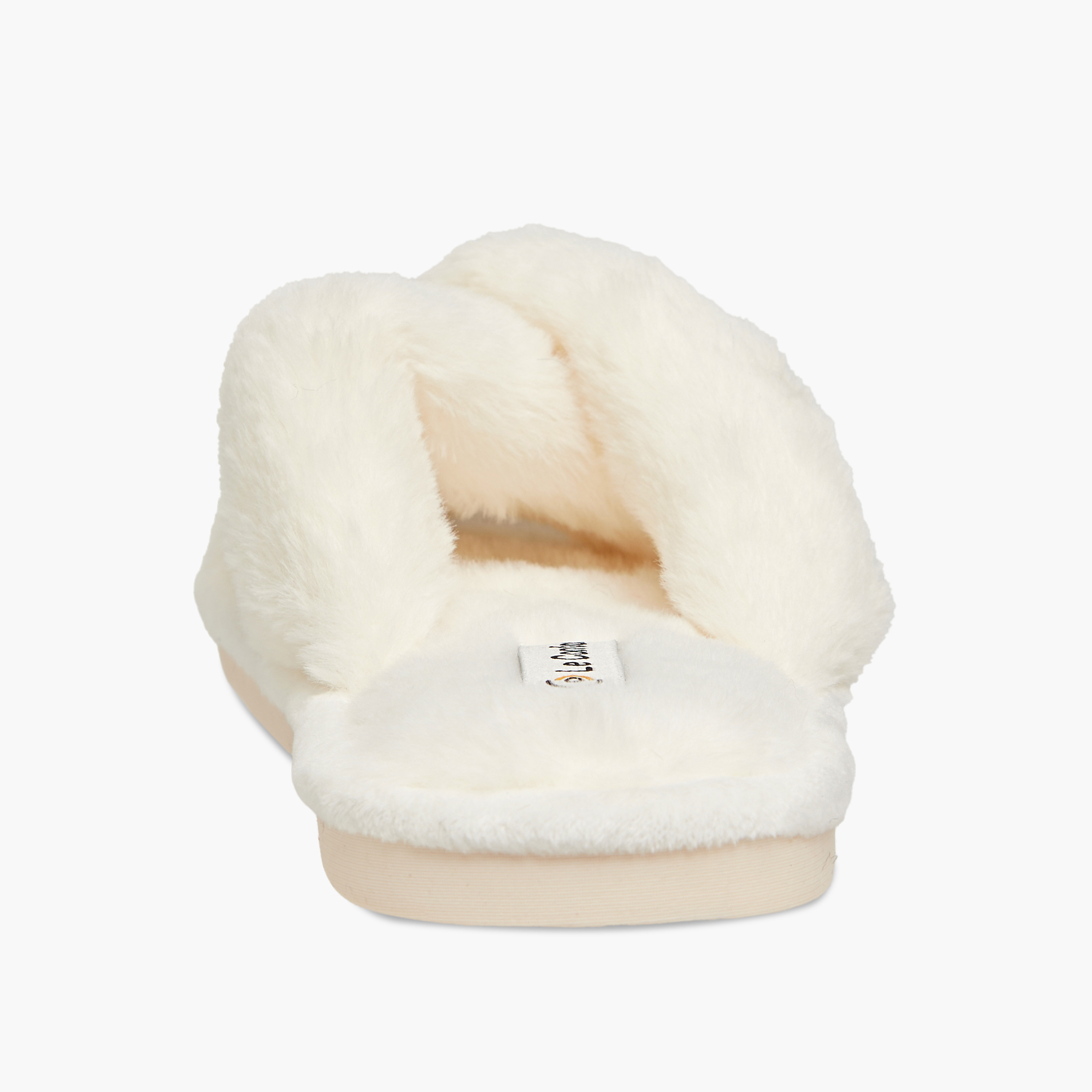 شبشب غرفة نوم بارز الملمس بحزام متقاطع من لو كونفورت-women-shoes-bedroomslippers-image-4