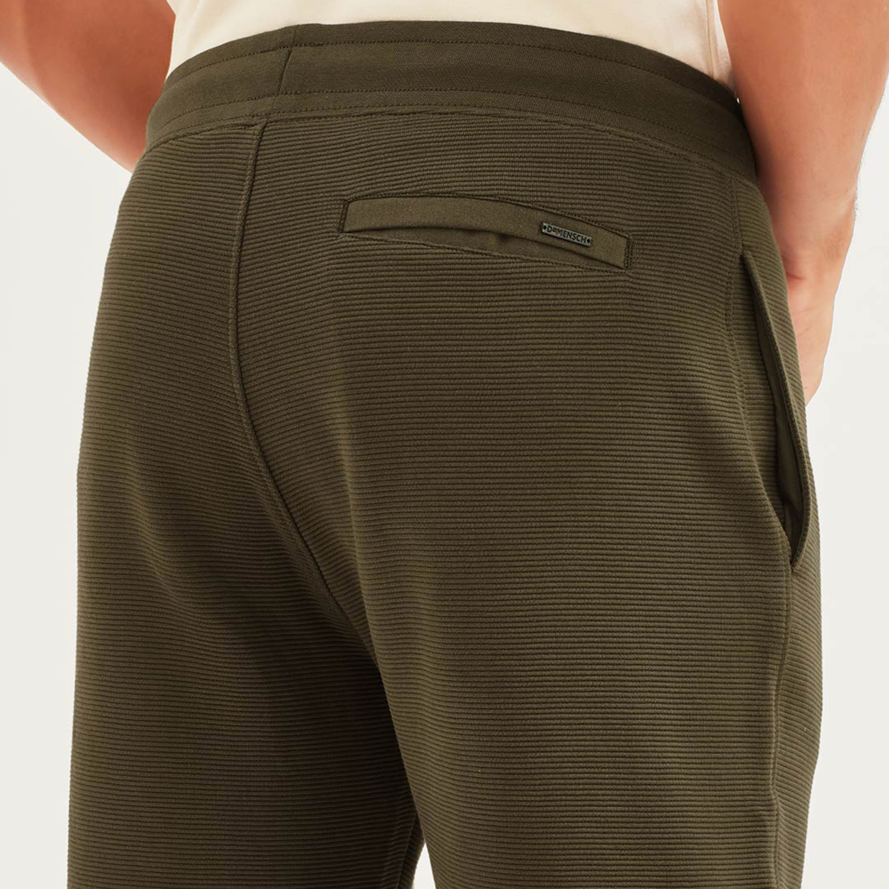 Damensch Textured Mid-Rise Elasticated Waist Shorts-men-clothing-bottoms-shorts-image-4