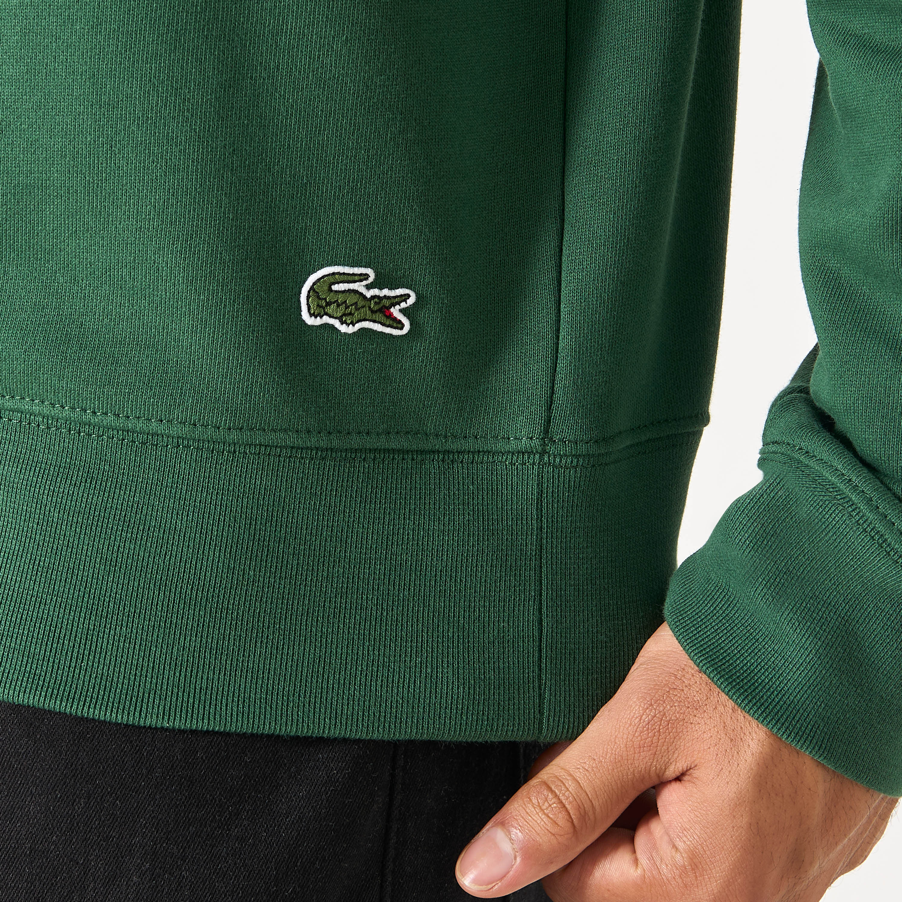 Lacoste Logo Print Sweatshirt with Crew Neck and Long Sleeves-men-clothing-hoodiesandsweatshirts-image-4