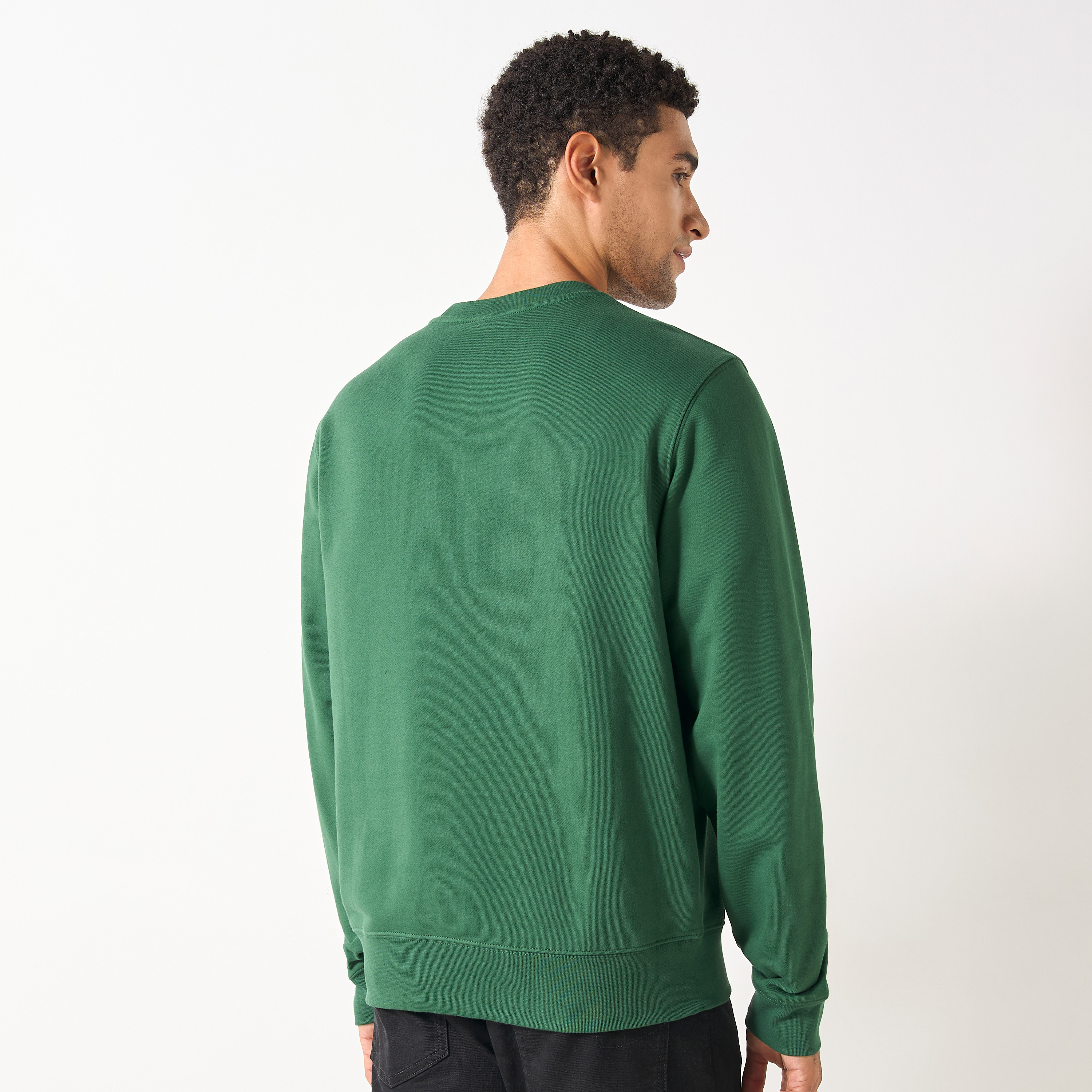 Lacoste Logo Print Sweatshirt with Crew Neck and Long Sleeves-men-clothing-hoodiesandsweatshirts-image-5