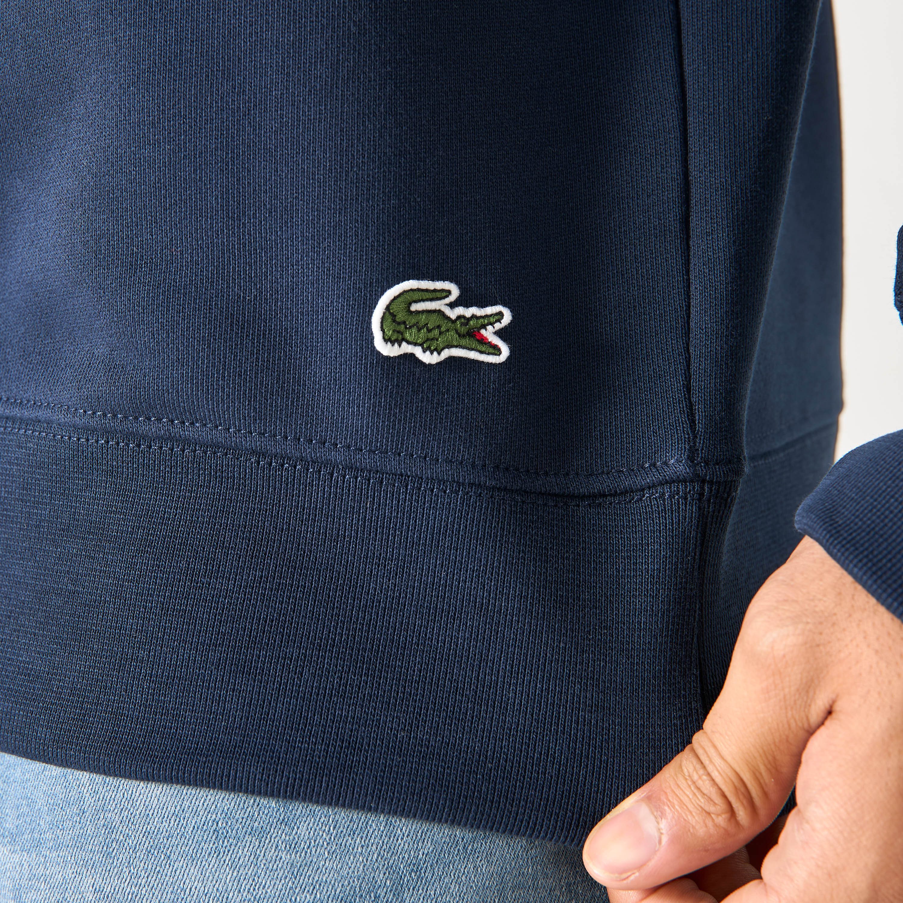 Lacoste Printed Crew Neck Sweatshirt with Long Sleeves-men-winterwear-hoodiesandsweatshirts-image-4