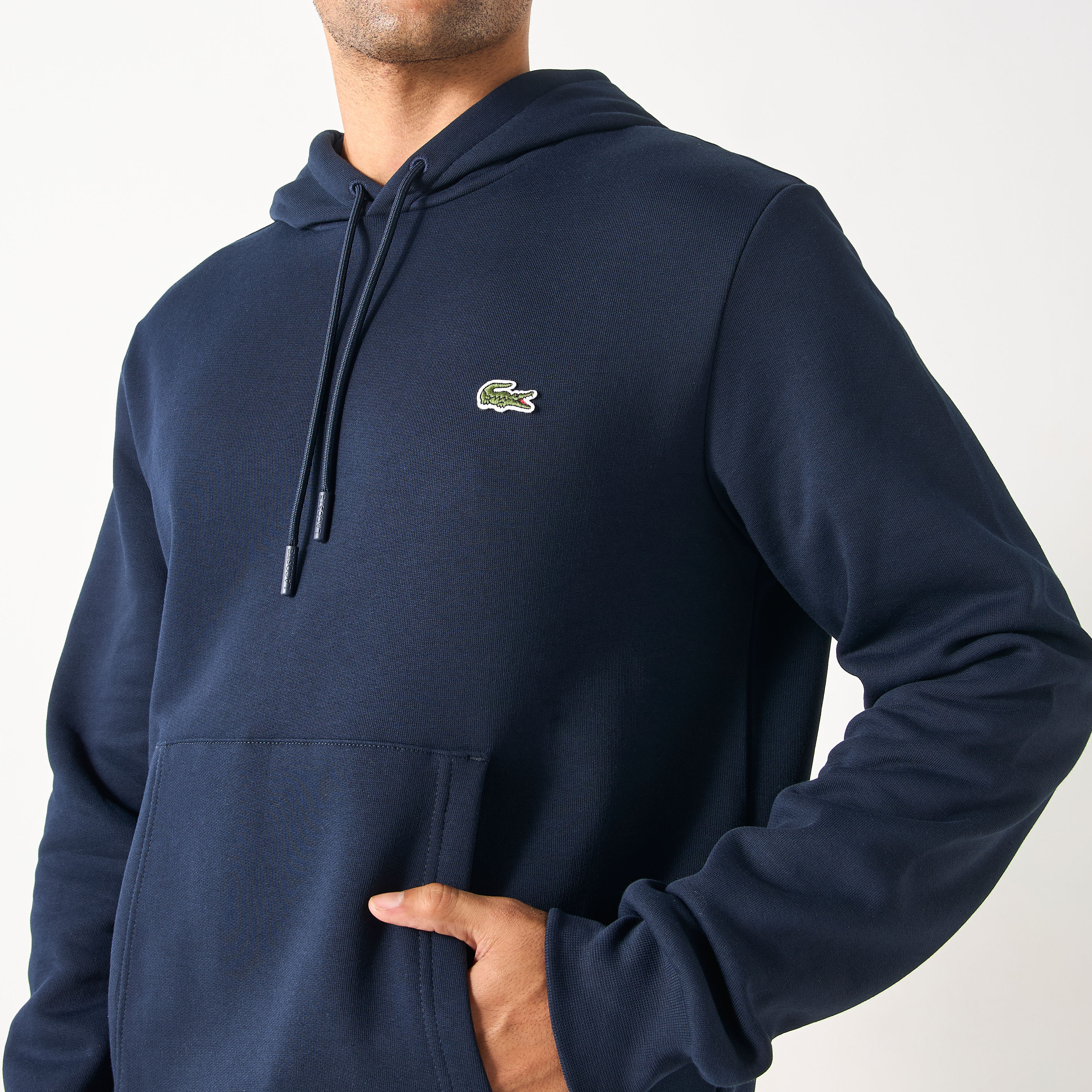Lacoste Solid Hooded Sweatshirt with Kangaroo Pocket-men-clothing-hoodiesandsweatshirts-image-4
