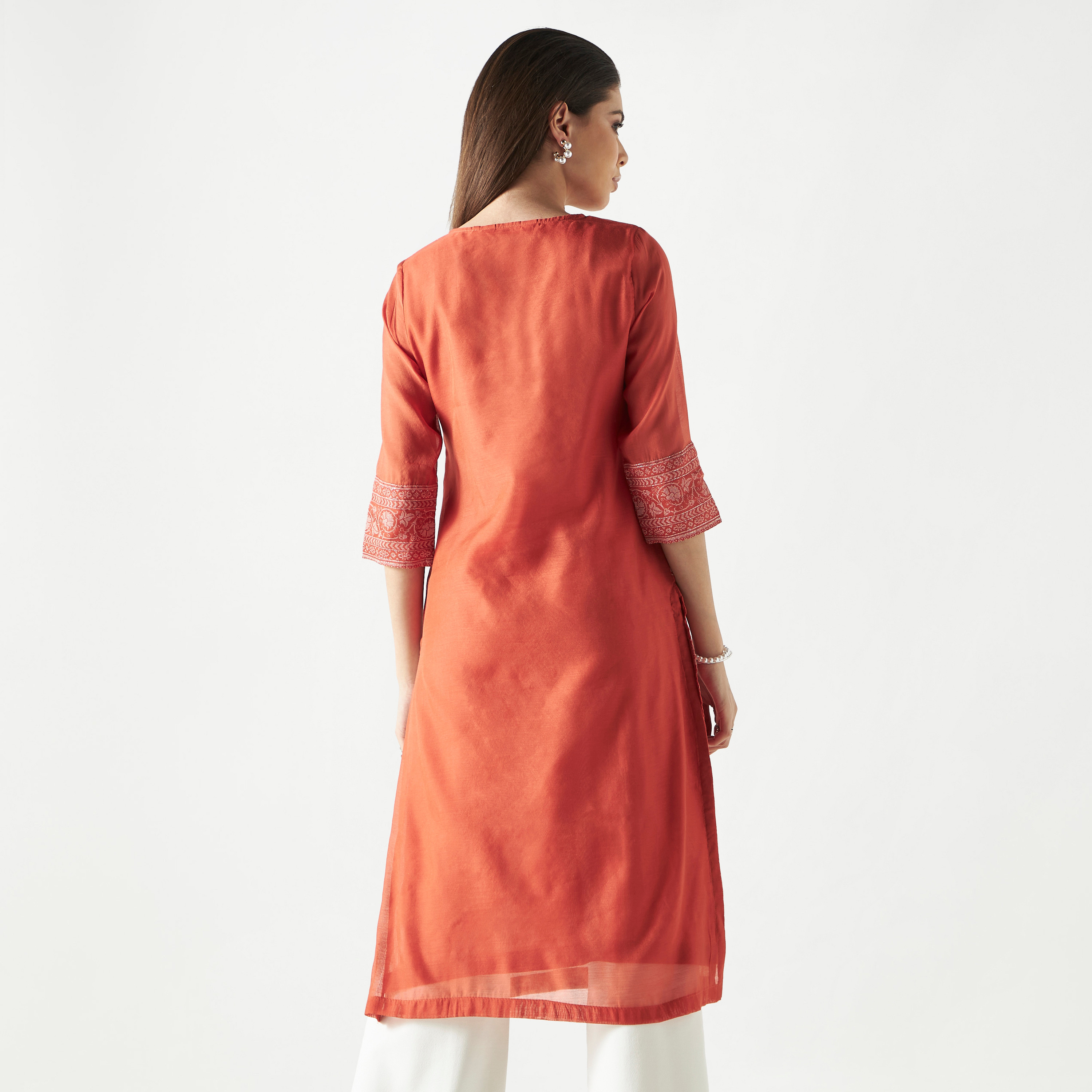 كورتا تقليدية بطبعات زهور من بيبا-women-clothing-ethnicwear-kurtas-image-3