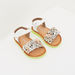 Floral Embellished Sandals with Hook and Loop Closure-Baby Girl%27s Sandals-thumbnailMobile-1