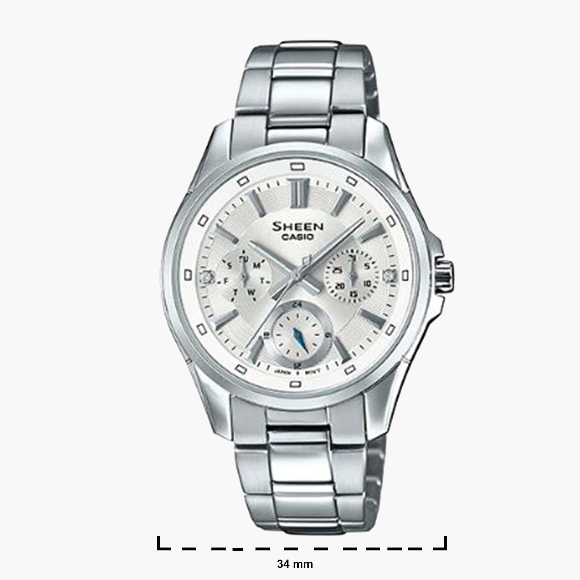 Casio Sheen Women's Analog Metal Strap Watch SHE-3060D-7AUDR-women-watchesandjewellery-watches-image-2