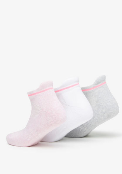 Dash Striped Ankle Length Socks - Set of 3-Girl%27s Socks & Tights-image-2