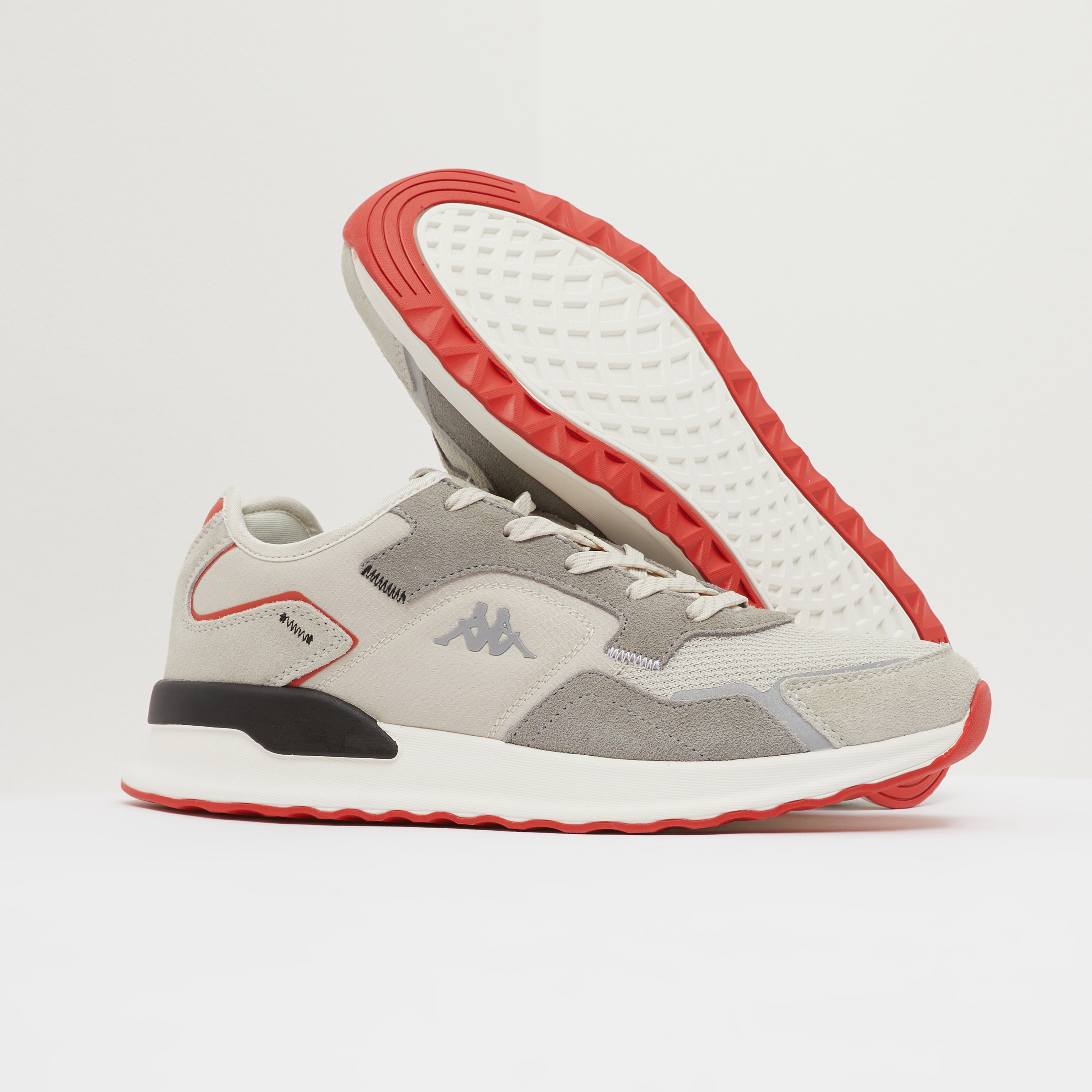 Kappa Panelled Walking Shoes with Lace-Up Closure-sports-men-shoes-image-3