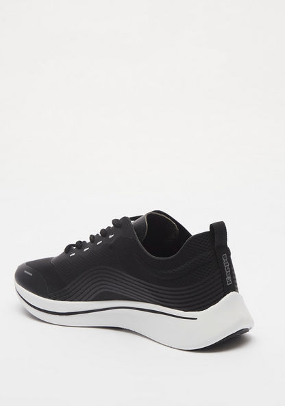 Kappa Men's Textured Lace-Up Sneakers with Logo Detail