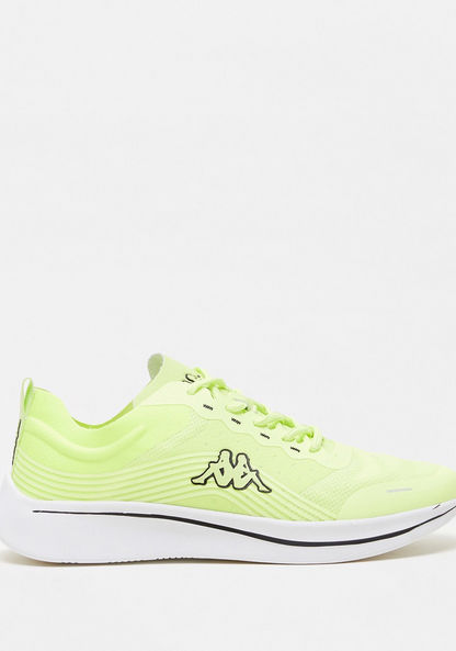 Kappa Men's Textured Lace-Up Sneakers with Logo Detail
