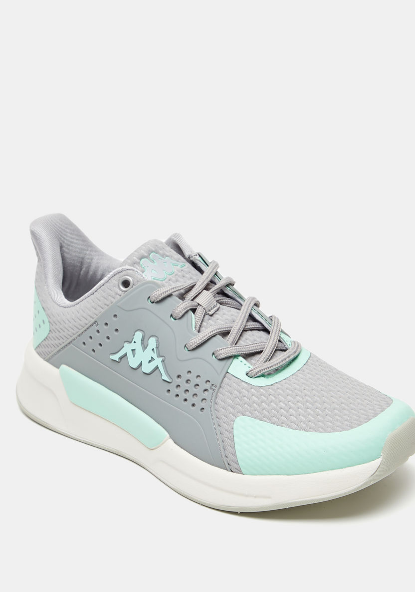 Kappa Women's Textured Walking Shoes with Lace-Up Closure-Women%27s Sports Shoes-image-1