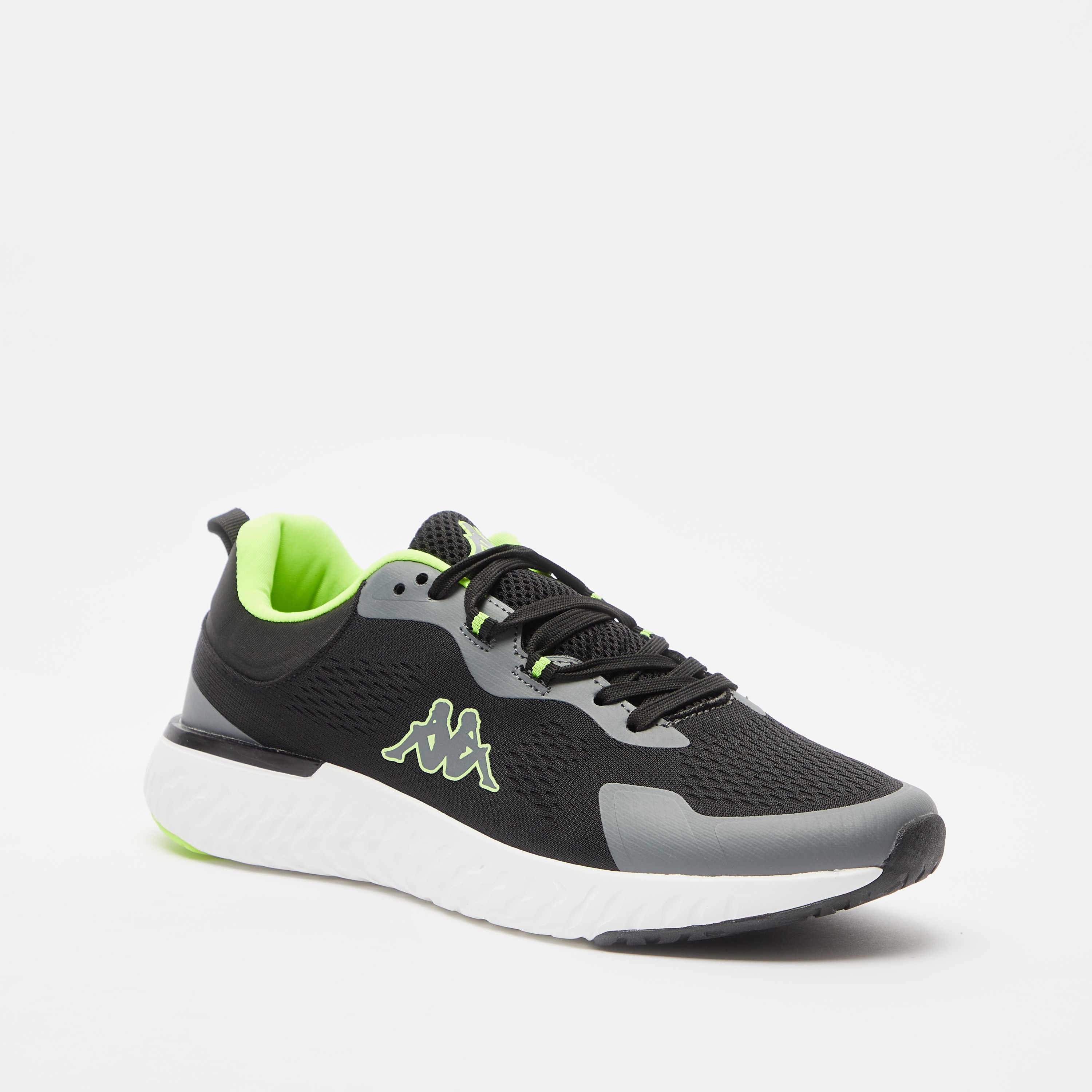 Kappa Men's Textured Lace-Up Trainers-sports-men-shoes-image-2