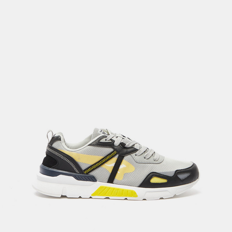 KangaROOS Men's Sneakers with Lace-Up Closure and Panel Detail