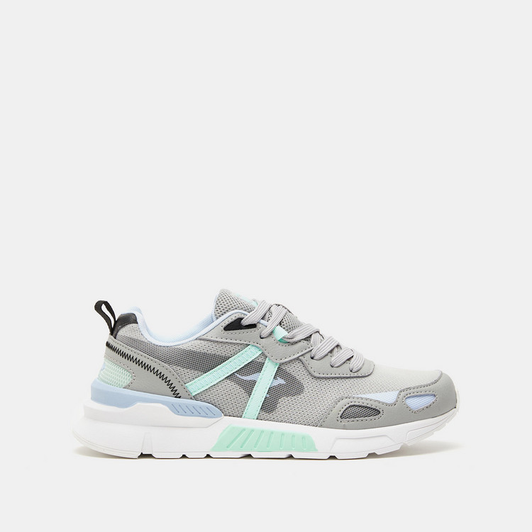 KangaROOS Women's Panelled Trainers with Lace-Up Closure