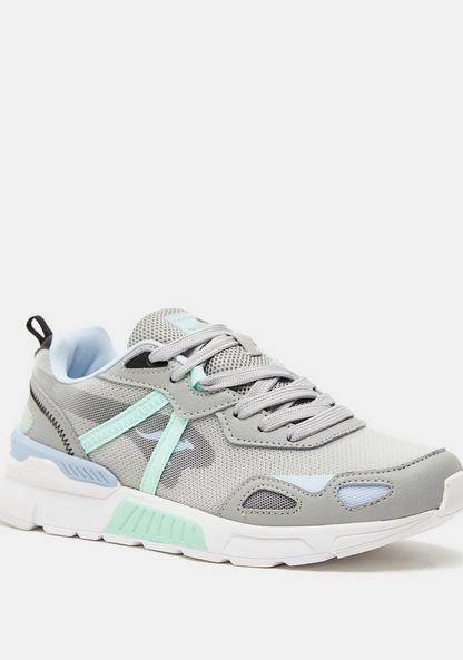 KangaROOS Women's Panelled Trainers with Lace-Up Closure