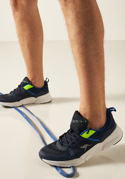 KangaROOS Men's Panelled Lace-Up Sneakers-Men%27s Sneakers-image-0