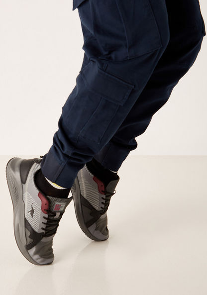 KangaROOS Men's Textured Lace-Up Low Ankle Sneakers-Men%27s Sneakers-image-0