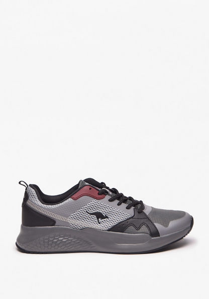 KangaROOS Men's Textured Lace-Up Low Ankle Sneakers-Men%27s Sneakers-image-1
