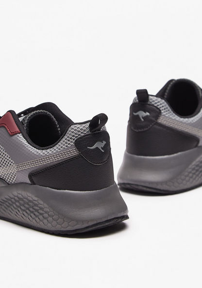 KangaROOS Men's Textured Lace-Up Low Ankle Sneakers-Men%27s Sneakers-image-3
