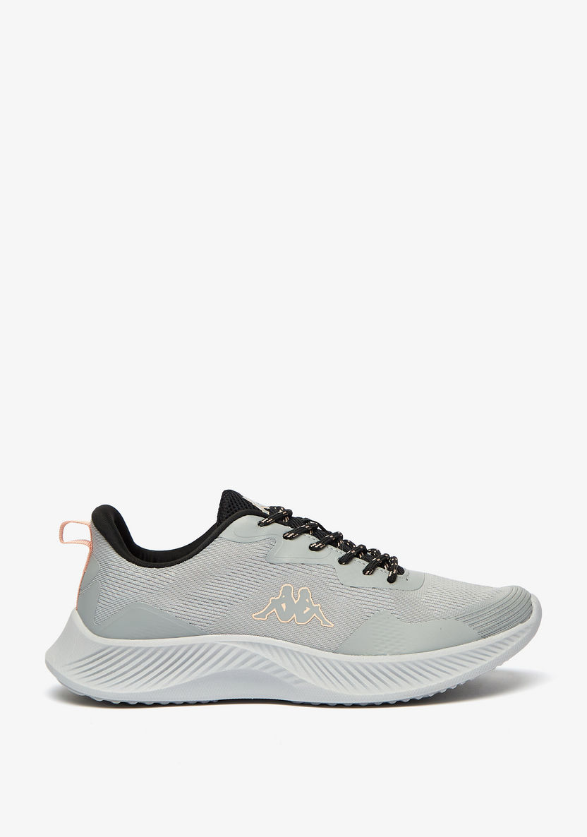 Kappa Women's Textured Lace-Up Sports Shoes with Memory Foam-Women%27s Sports Shoes-image-1
