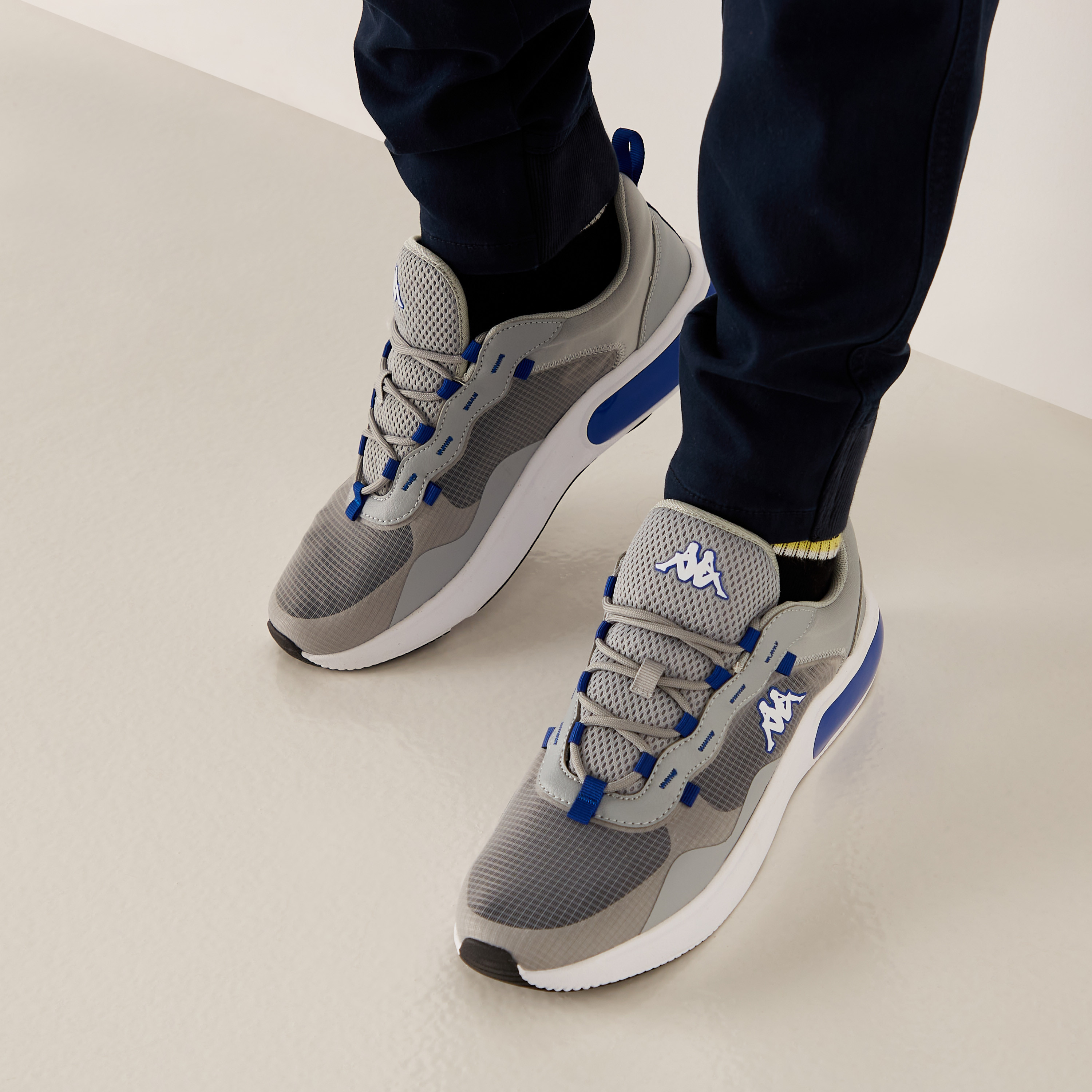 Kappa Men's Lace-Up Low Ankle Sneakers-sports-men-shoes-image-1