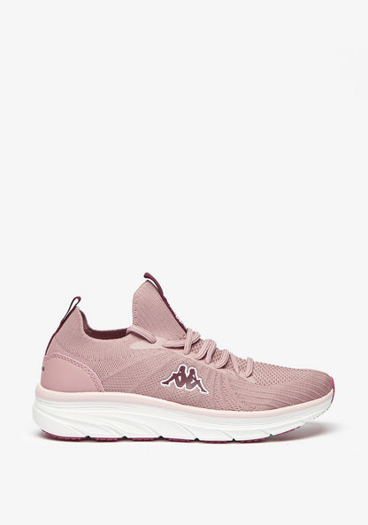Kappa Women's Textured Walking Sneakers with Lace-Up Closure