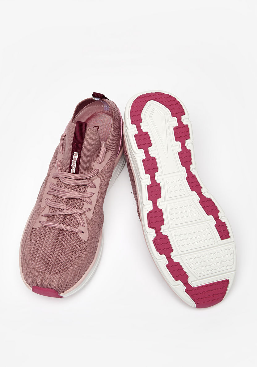 Kappa Women's Textured Lace-Up Sports Shoes with Memory Foam-Women%27s Sports Shoes-image-2